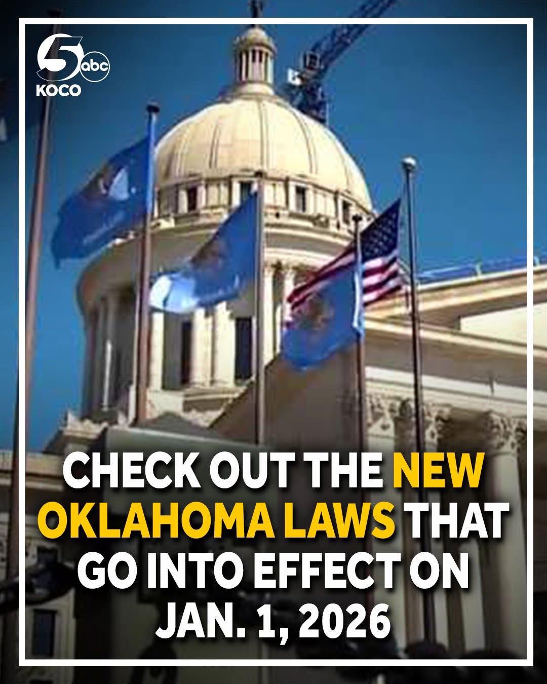 Alejandra - NEW OKLAHOMA LAWS | Several new laws are about to go into effect when the new year ...