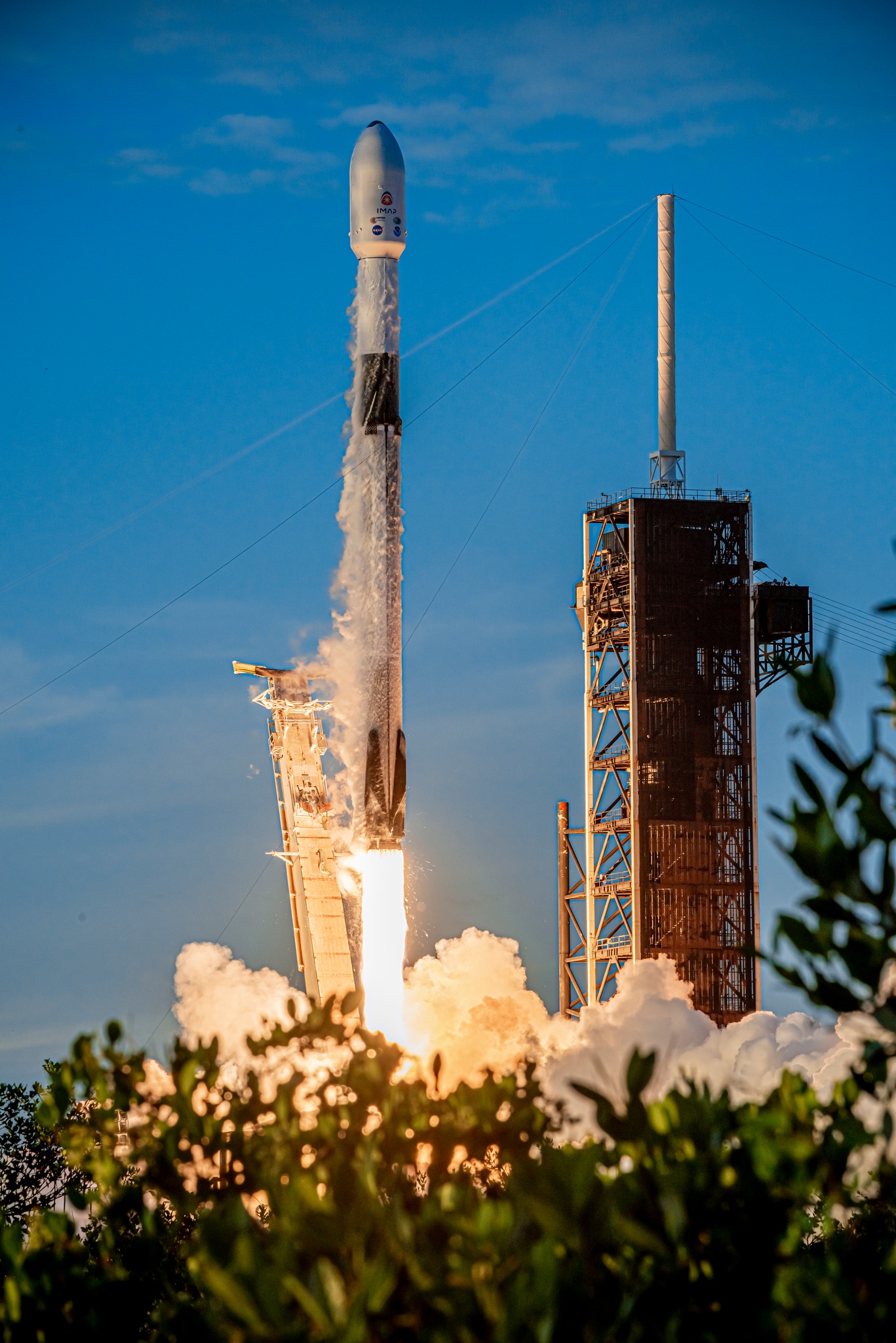 NASA's - A SpaceX Falcon 9 rocket carrying NASA’s IMAP (Interstellar ...