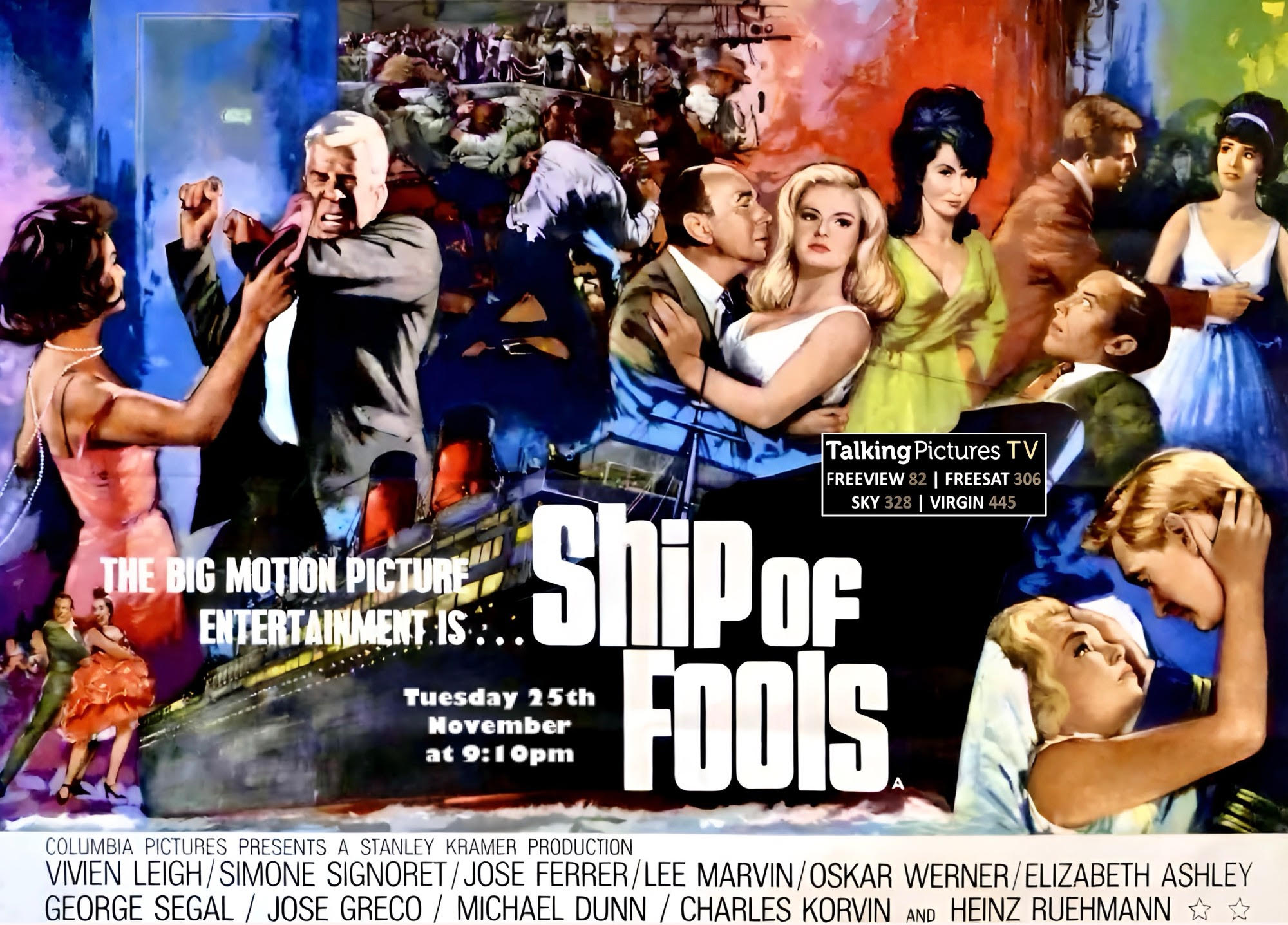Talking Pictures TV Sky 328 Freeview 82 Freesat 306 Virgin 445 Freely ...