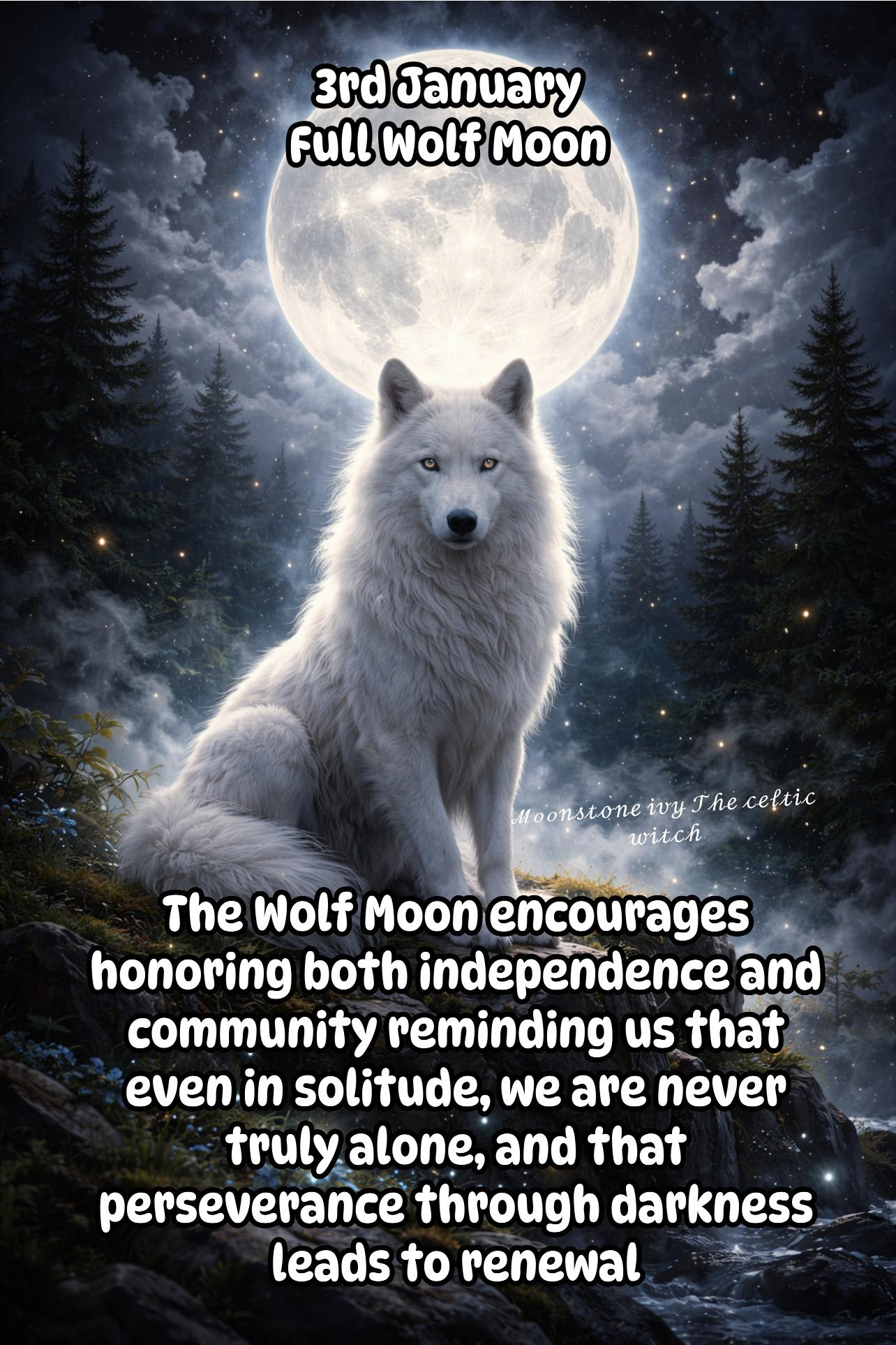 3rd January 2026 The January Wolf... - The Celtic Witch )0( | Facebook