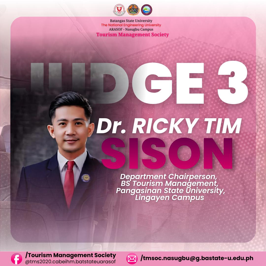 Tourism Management Society... - Tourism Management Society