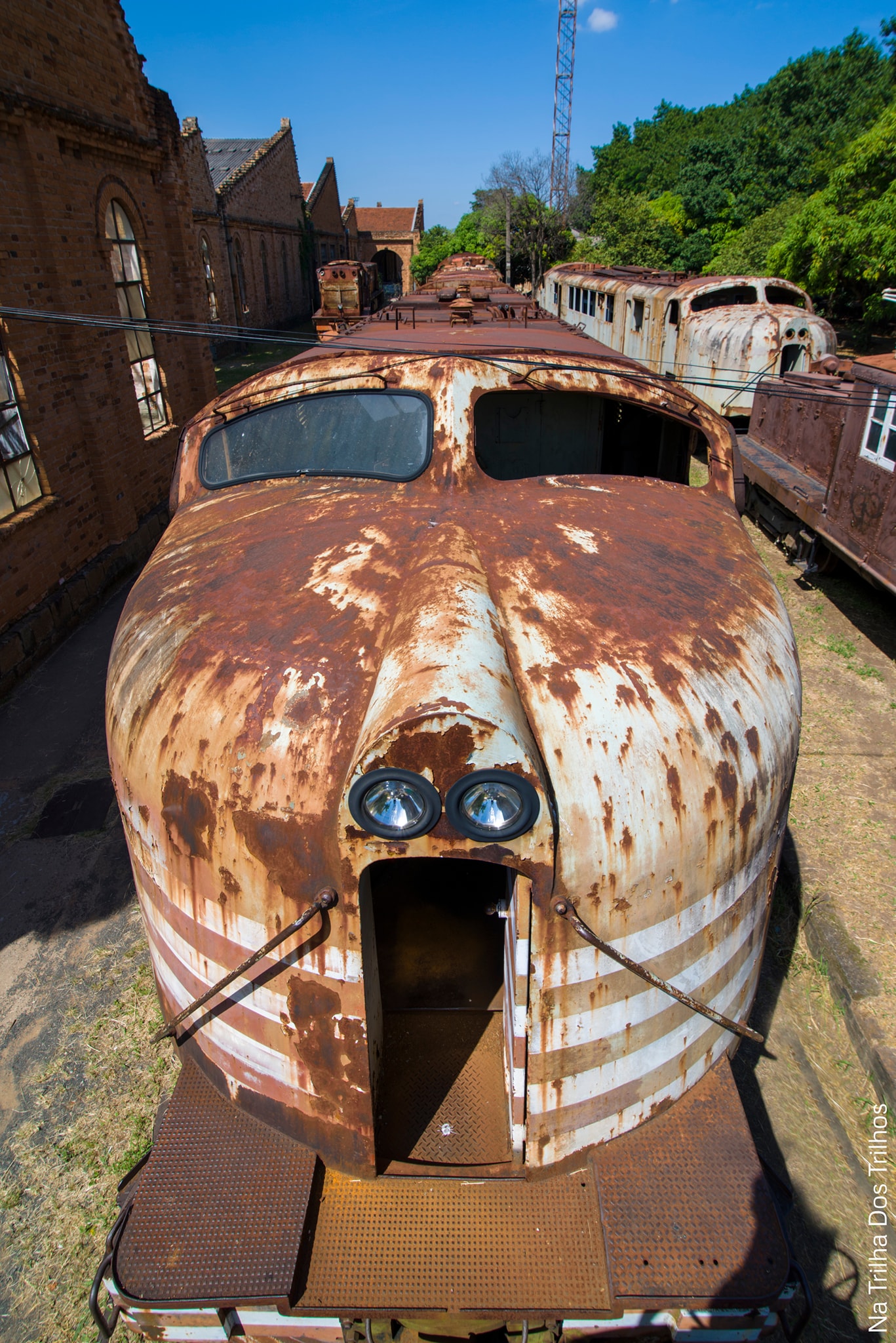 Brazil's GE 2-C+C-2 locomotive at Jundiai's railroad museum