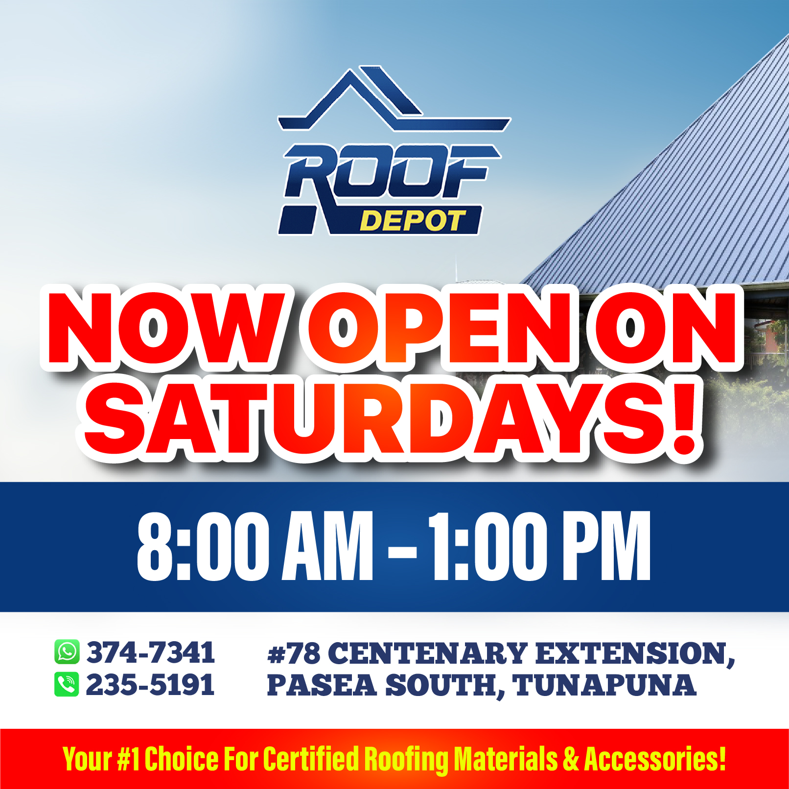Roof Depot LTD - 🚨 We’re Hiring – Machine Operators &... | Facebook