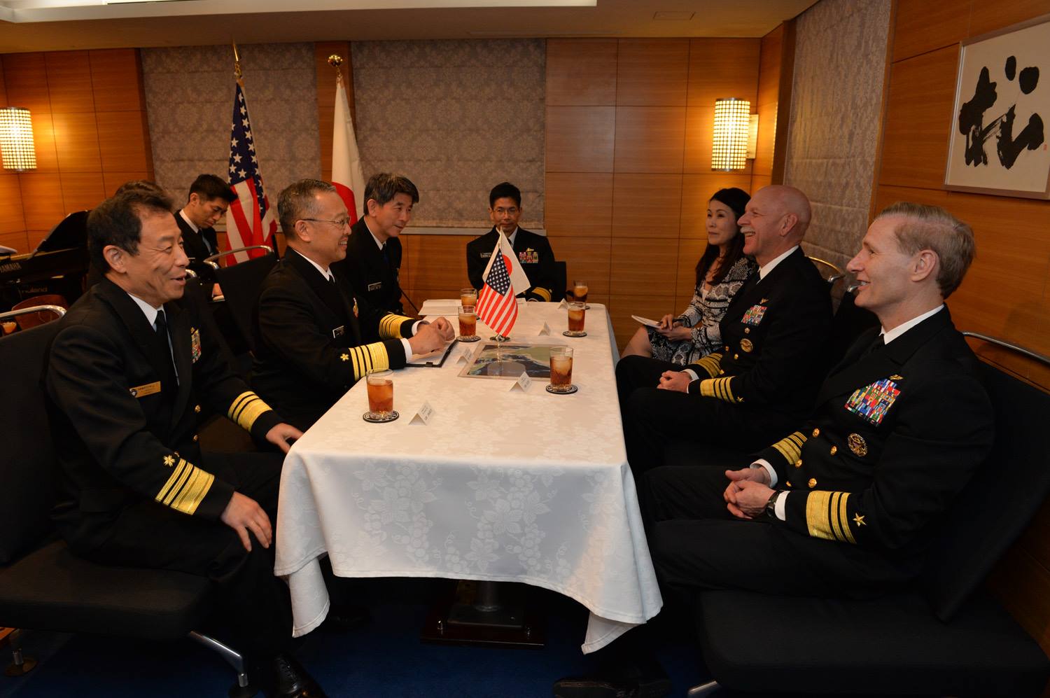 米太平洋艦隊司令官 来訪】 4月4日～5日の間、米太平洋艦隊司令官が