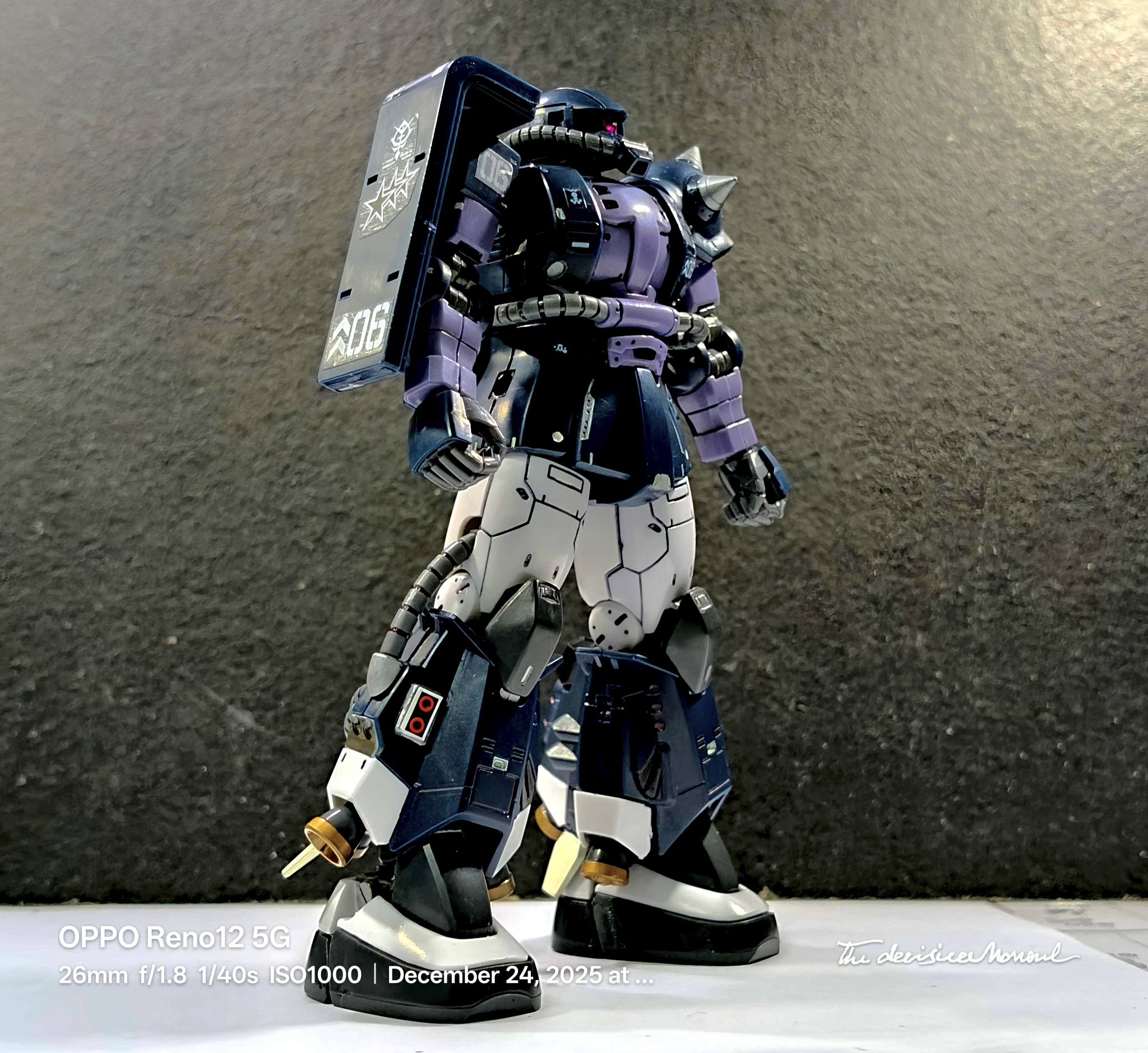 HG 1/144 MS-05 ZAKU I [BLACK TRI-STARS] 02 의무의공베 MODEL DECAL