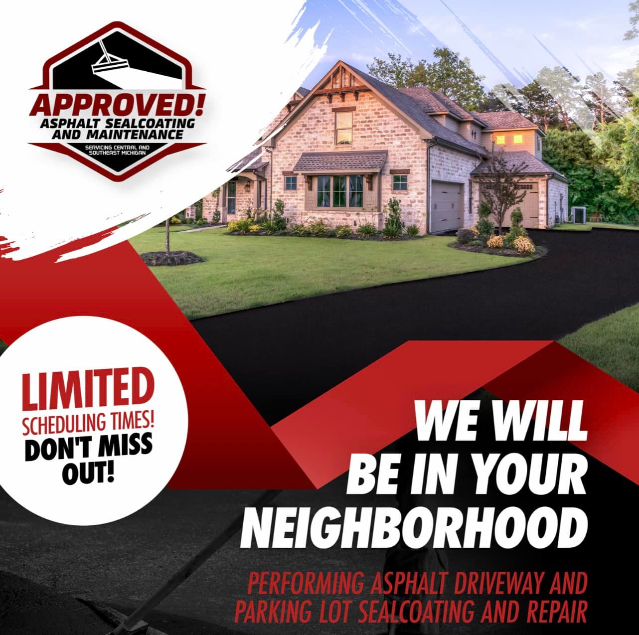 Approved Asphalt Sealcoating and Maintenance