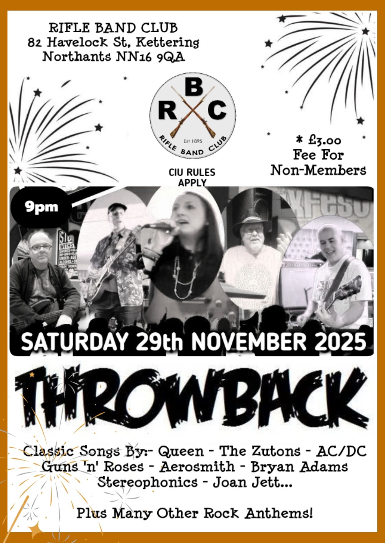 Rifle - 🎱 🎶 🗝️ Saturday 29th November 2025 - Here at the Rifle Band ...
