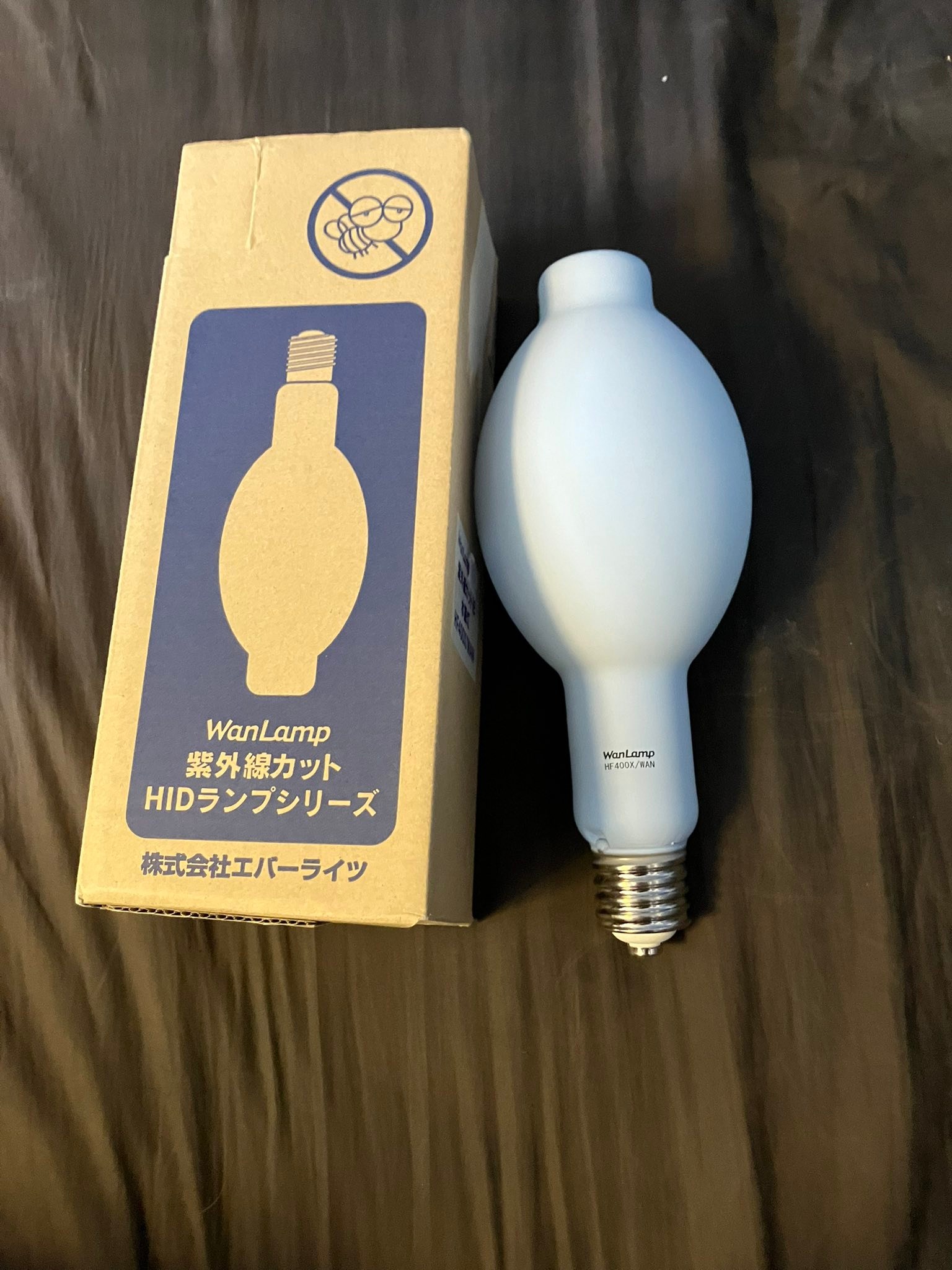 This is a quite unusual reflector type mercury vapor lamp made by