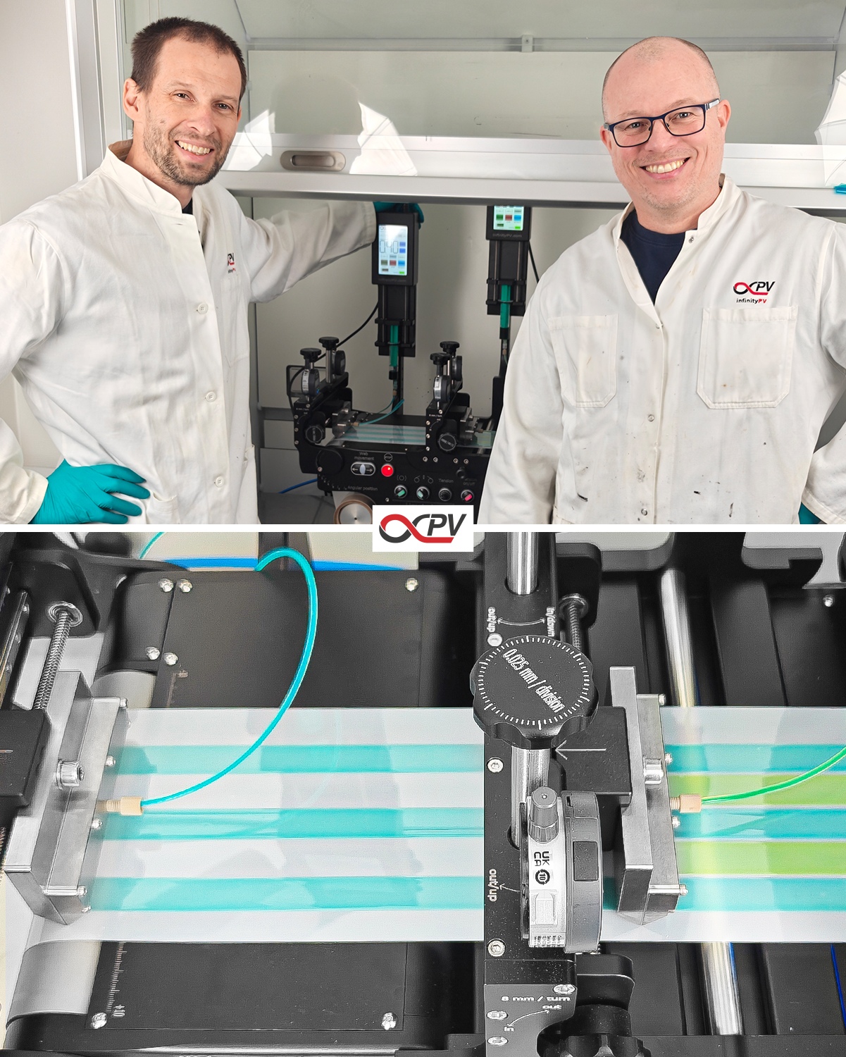 infinityPV - Back in the lab to do some R2R inline slot-die coating! 🤩💪 ...