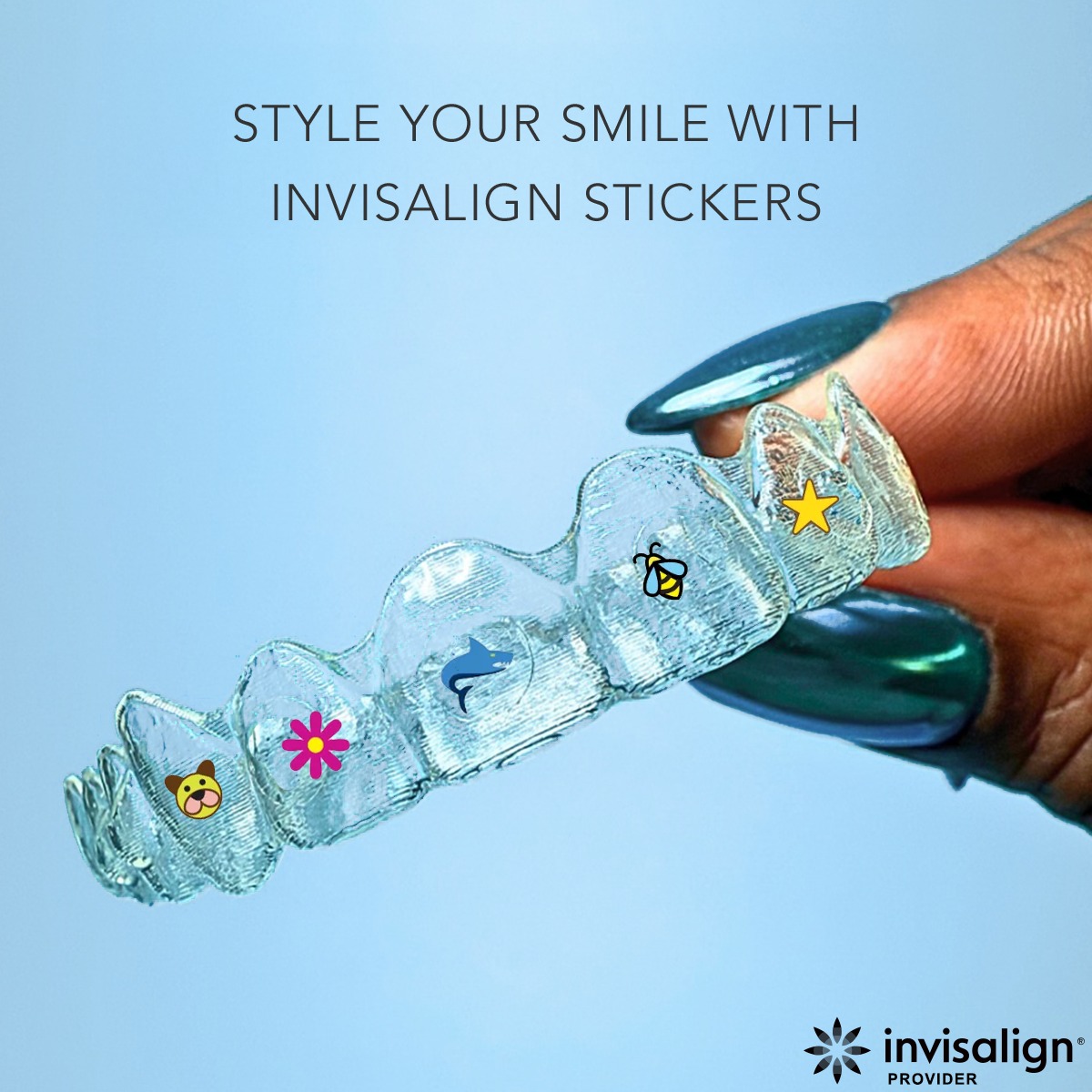Sheppard - Express your style with Invisalign Stickables. Add fun icons ...