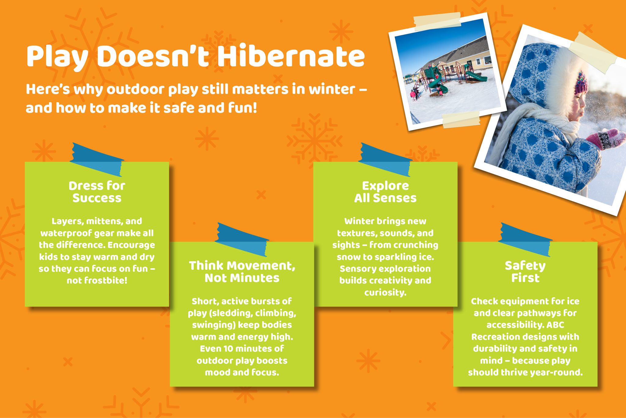 ABC - Outdoor play in the winter months keeps kids active, builds ...