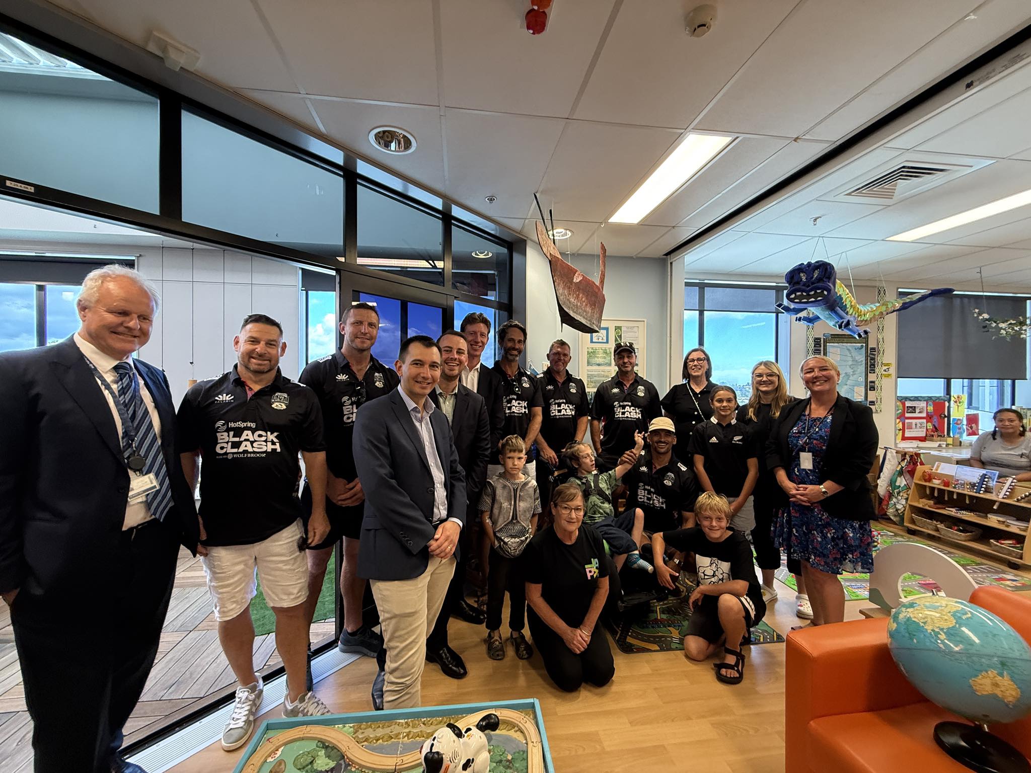 Simeon - Great to be at Tauranga Hospital this morning with local MPs ...