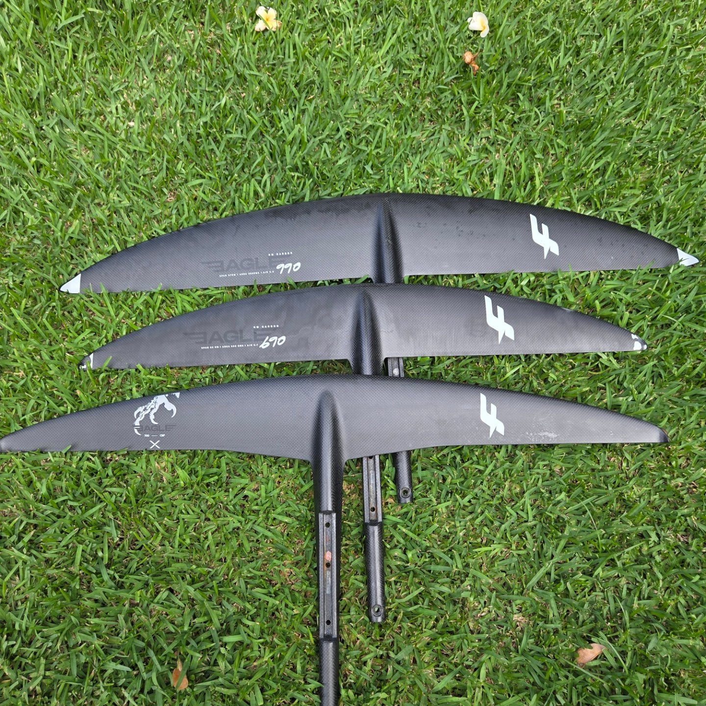 F-One Ex Demo foils For Sale. Eagle 690 used & wet n dried to go 