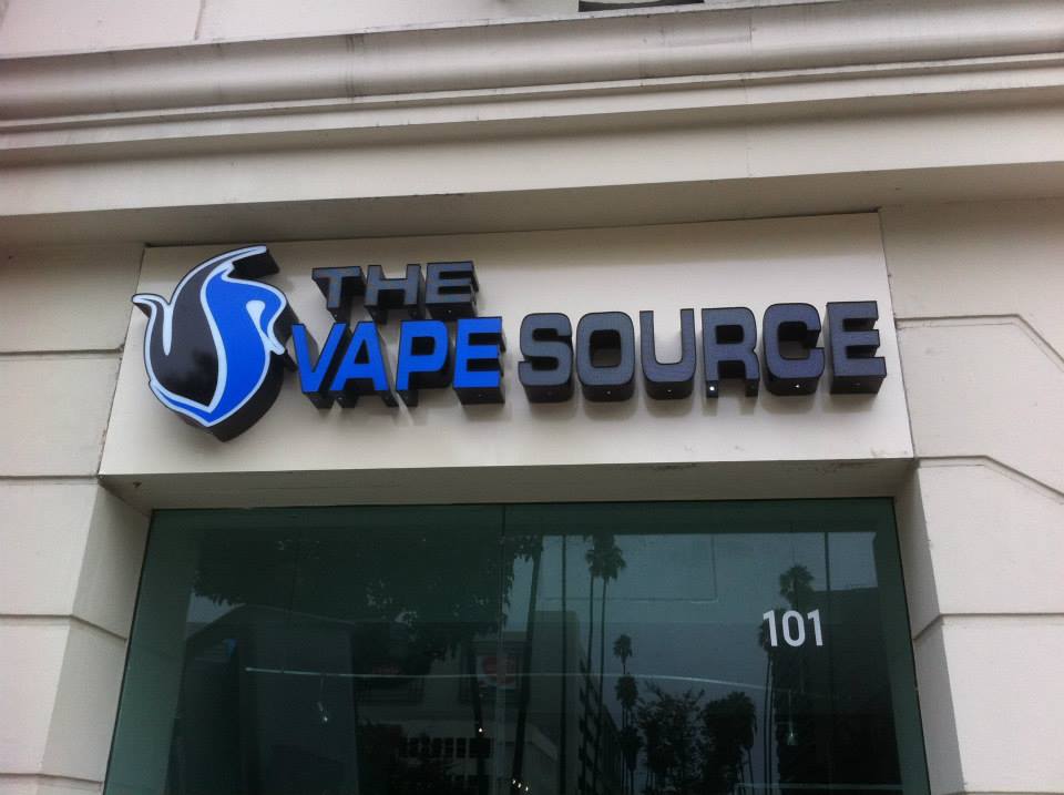 KBJ Sign - The Vape Source- Installed! Illuminated...