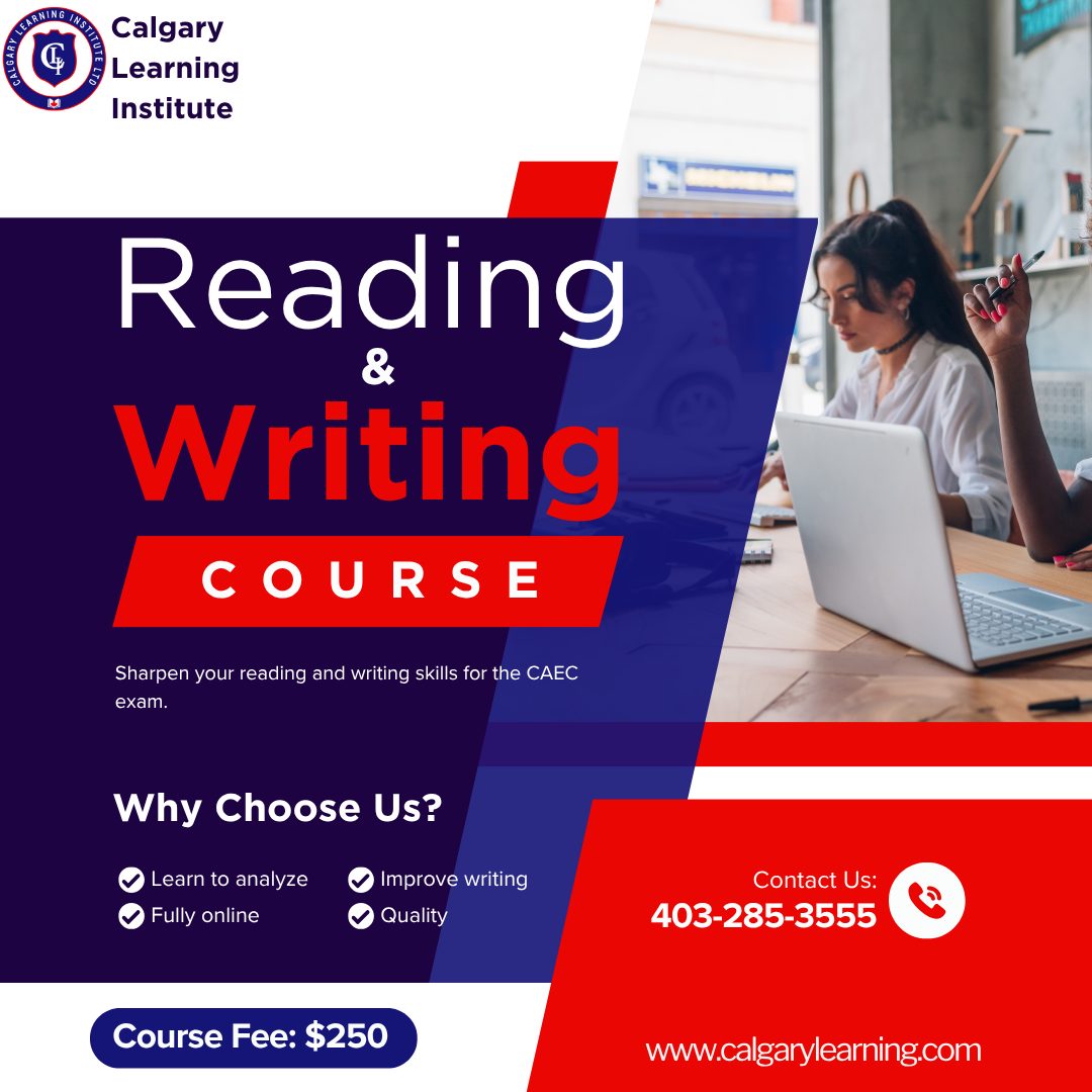 Calgary - ️ CAEC Reading & Writing Prep Boost your reading ...