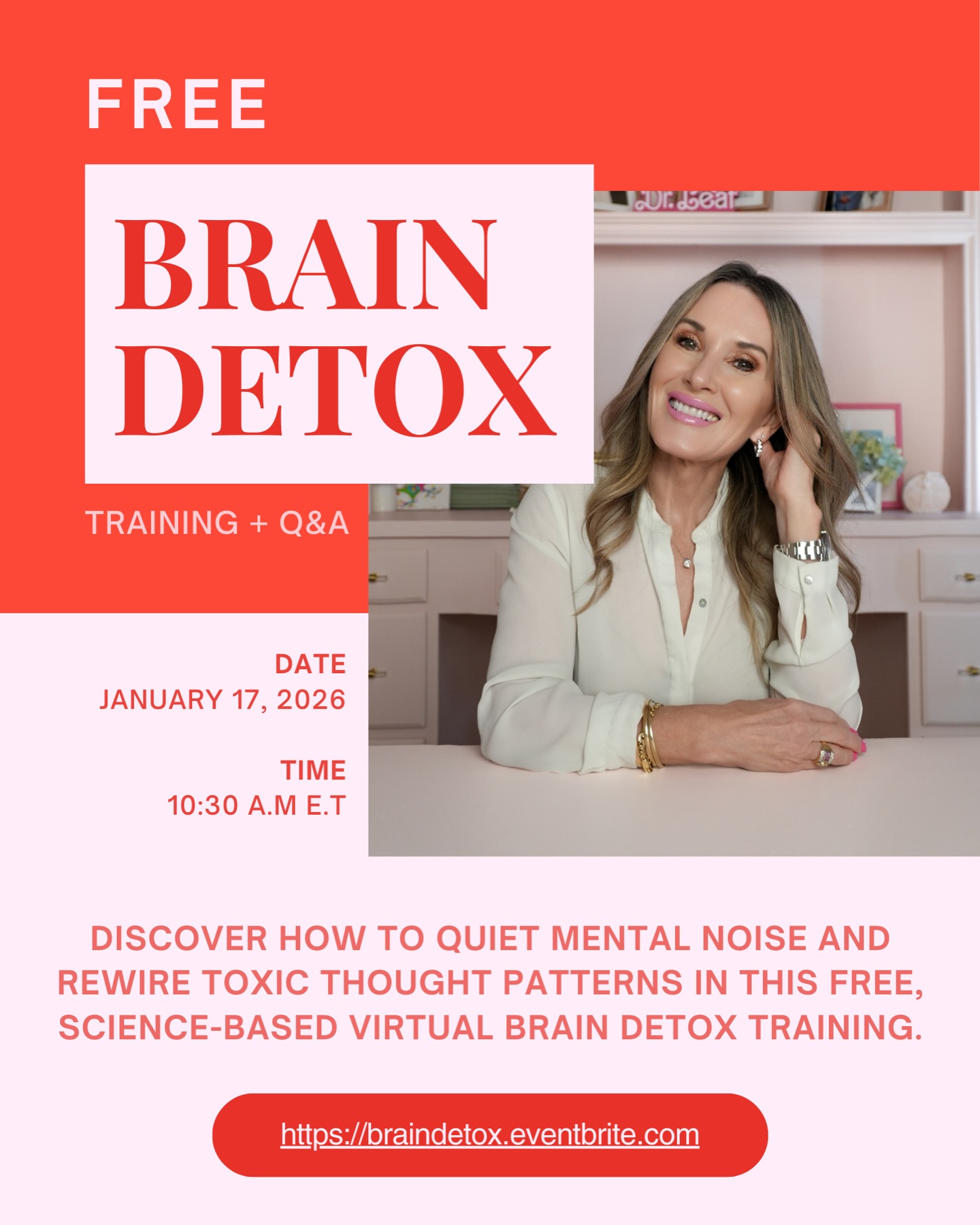 Dr. - I’ll be hosting a free training as part of the 21 Day Brain Detox ...