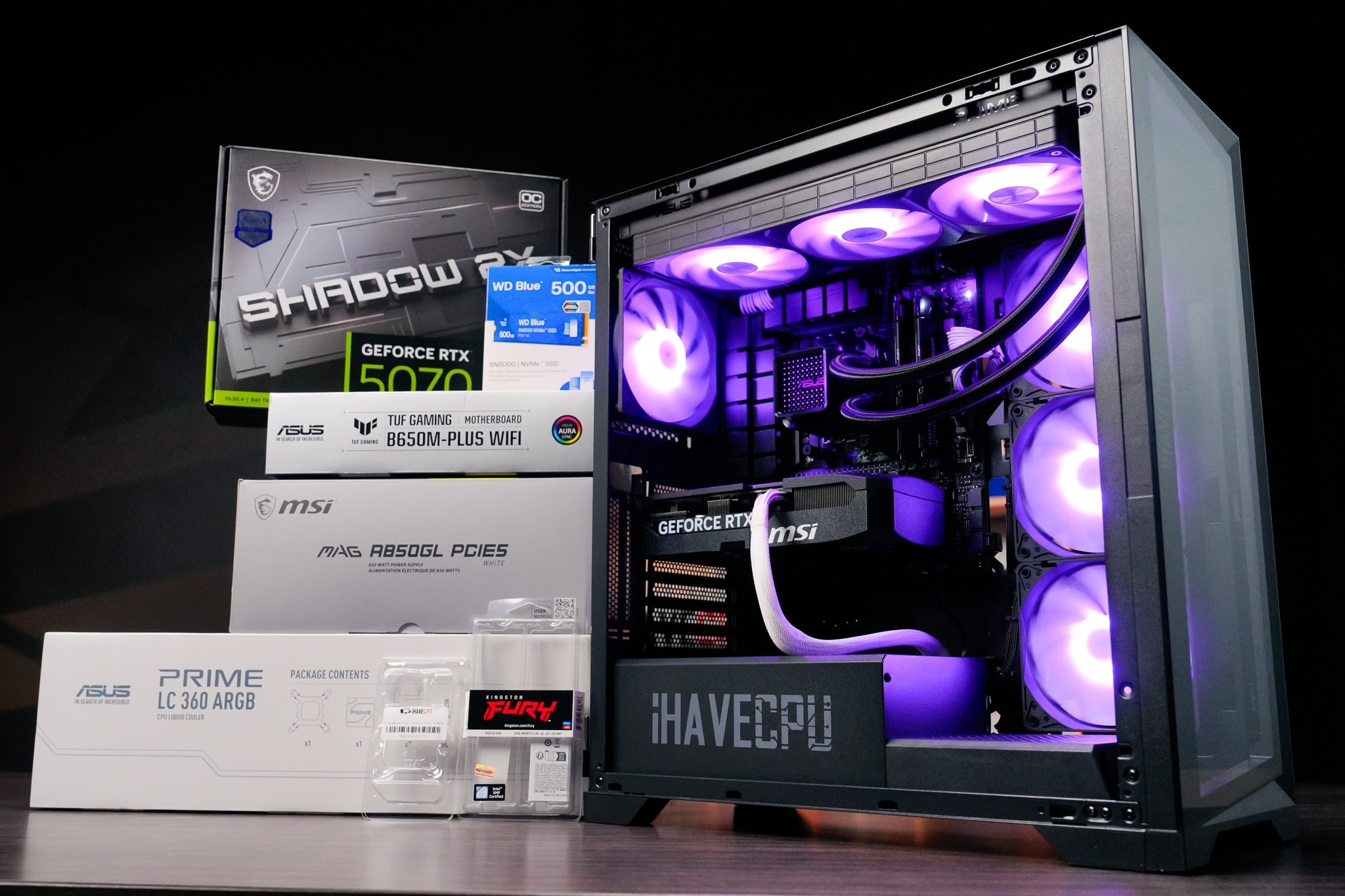 iHAVECPU - MSI RTX 5070 ในเคส iHAVECPU GLACIER . #iHAVECPU | Facebook