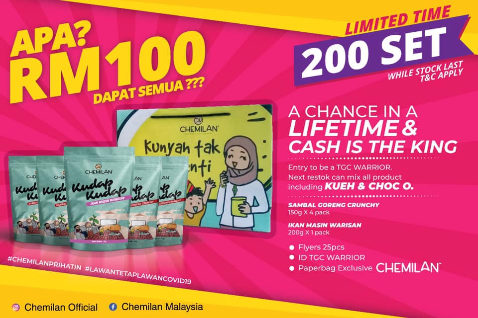 Dgn RM100 kita dapat 4 pack sambal... - Chemilan Kota Bharu | Facebook