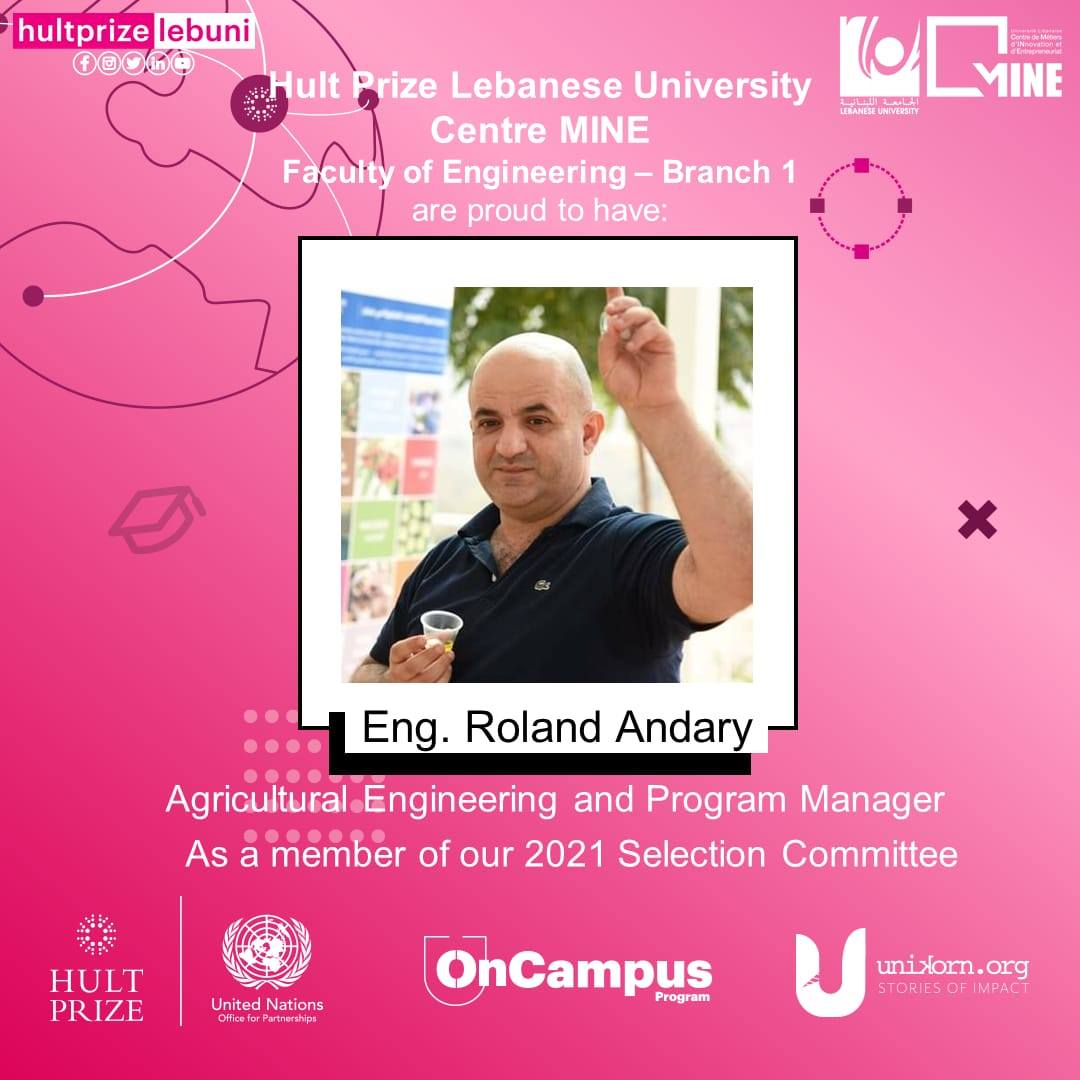 Hultprize.lebuni - Eng. Roland Andary Hult prize On Campus Judge ...