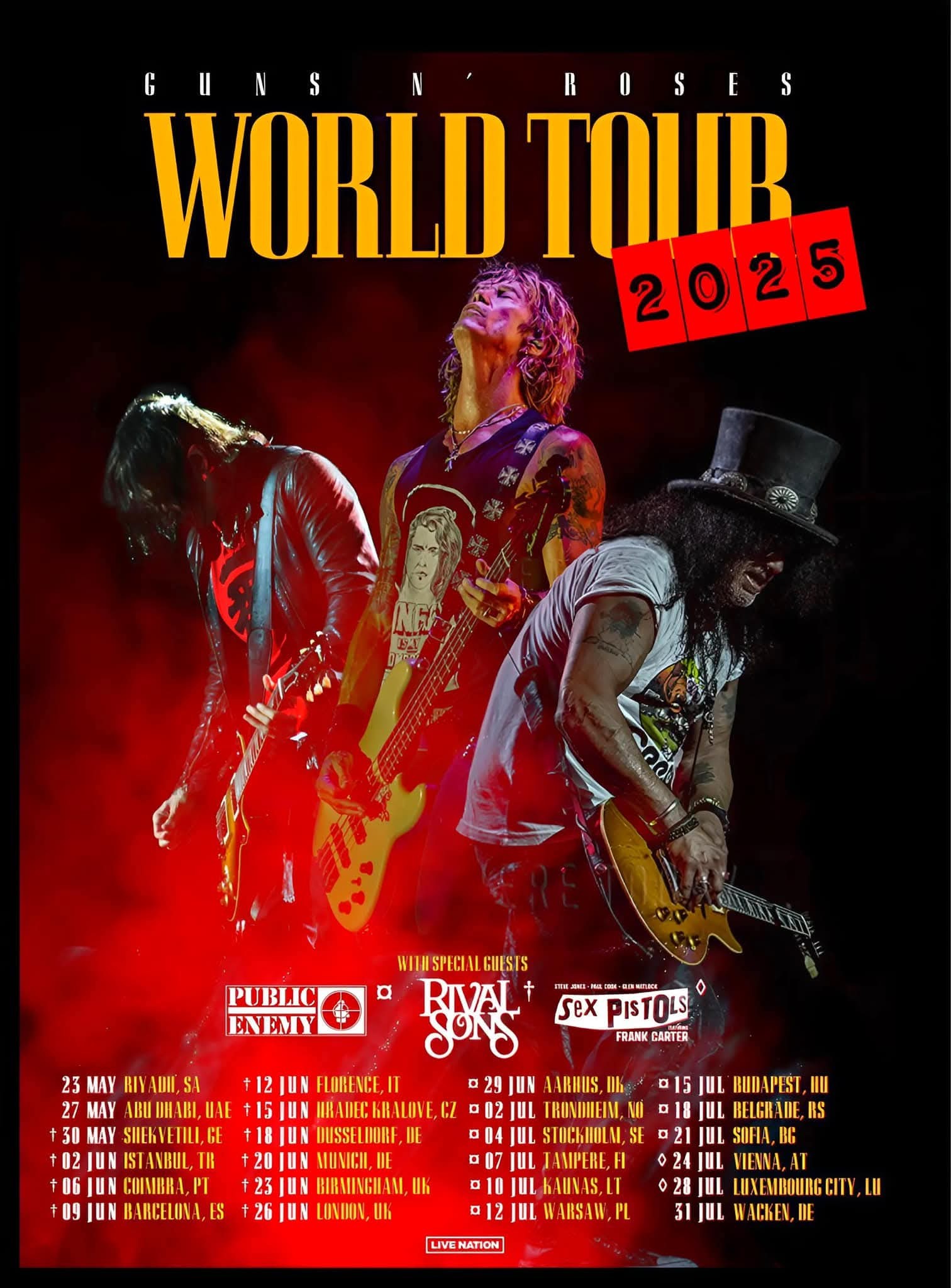 Guns N' Roses official Tour Merchandising 2025 for Japan 😀🤘
