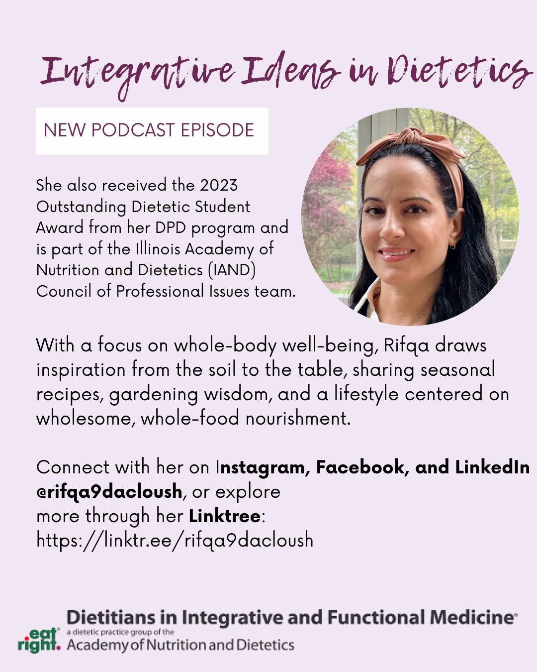 Dietitians in Integrative and Functional Medicine