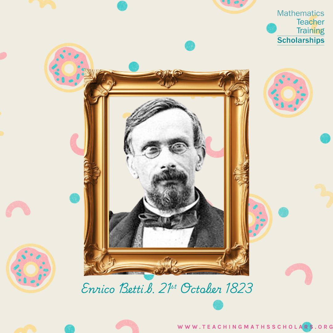Maths - 🎂 Born OnThisDay in 1823: Enrico Betti, the mathematician who ...