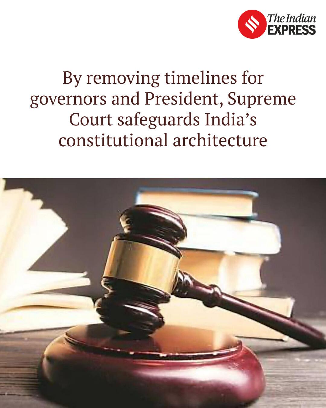 Indian Express - By removing timelines for governors and... | Facebook