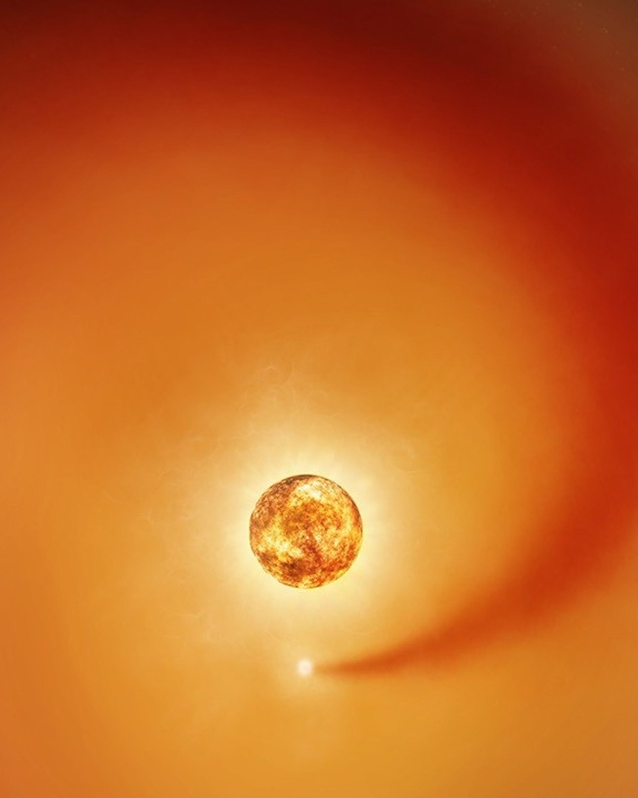 Space - Appearing like eyes on a potato, craters cover the dimly lit ...