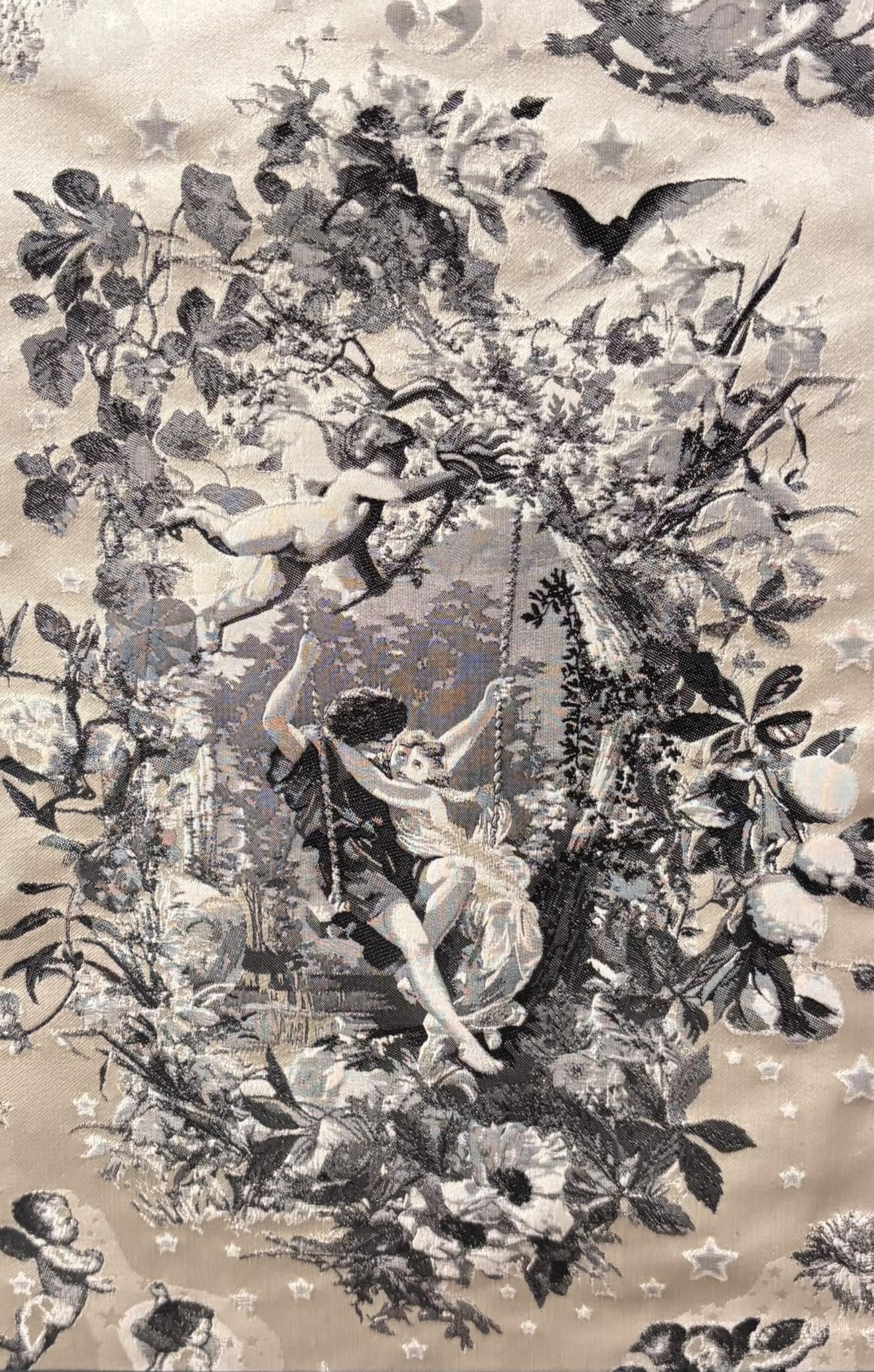 French silk tapestry le printemps created in 1890s