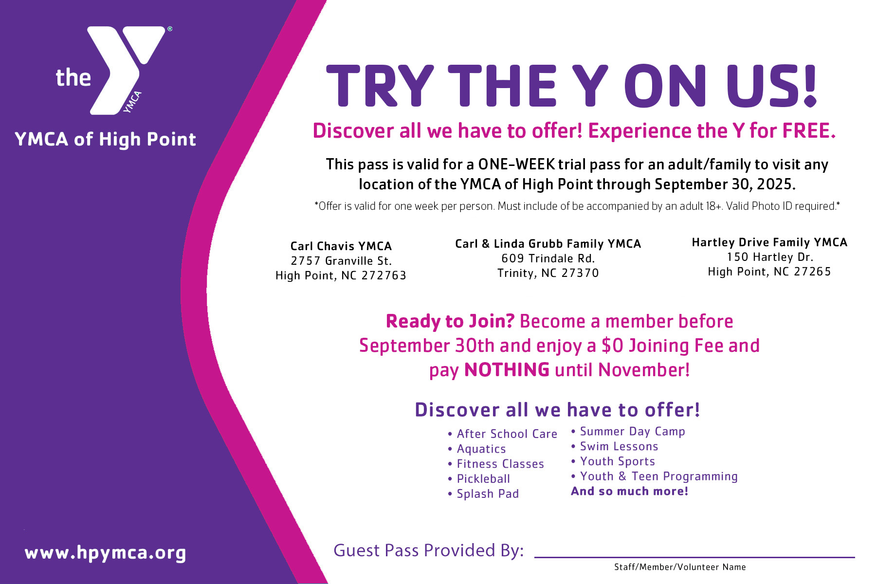 Hartley Drive Family YMCA | High Point NC
