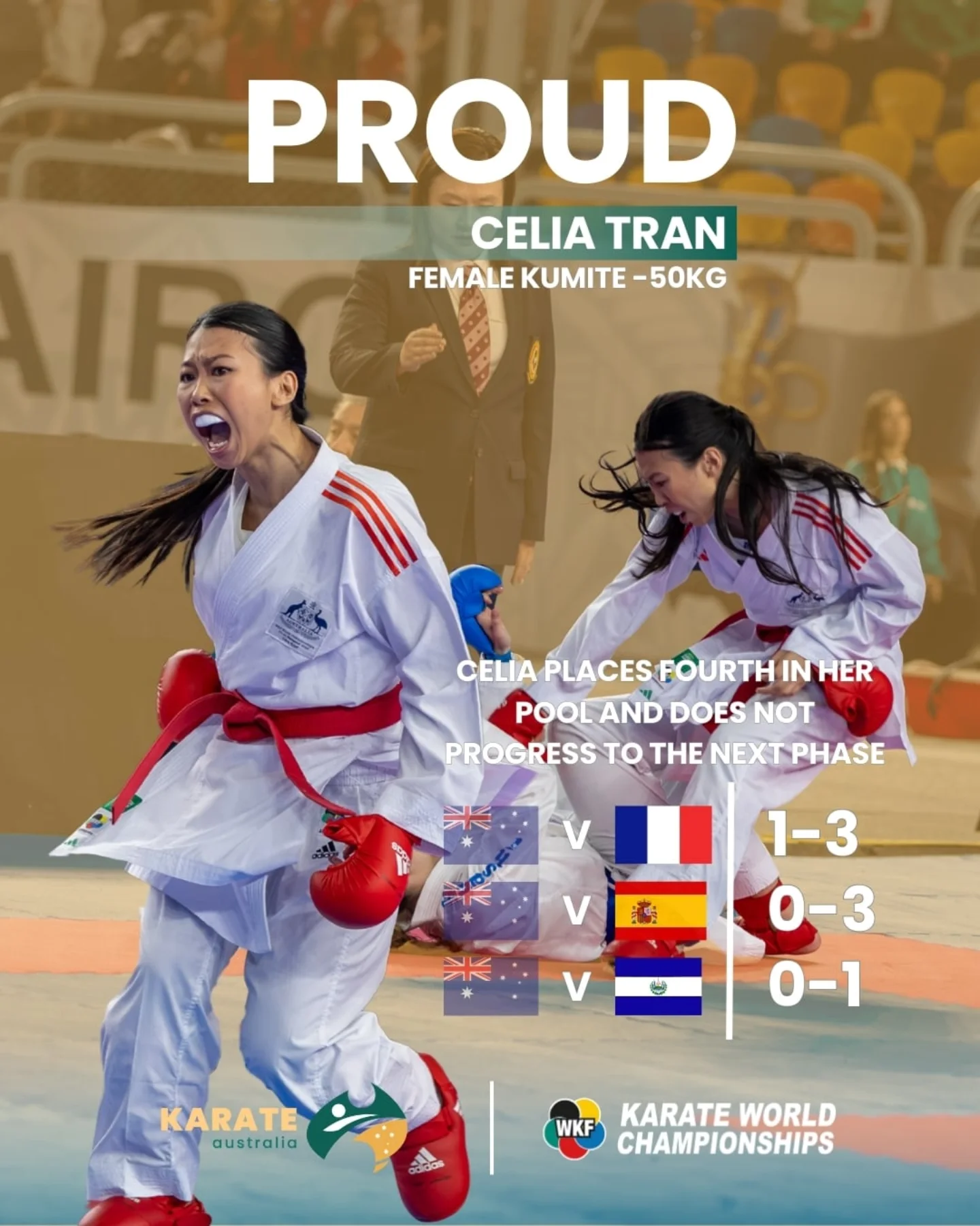 Karate - Celia was strong on the mat and her aggression was high but it ...