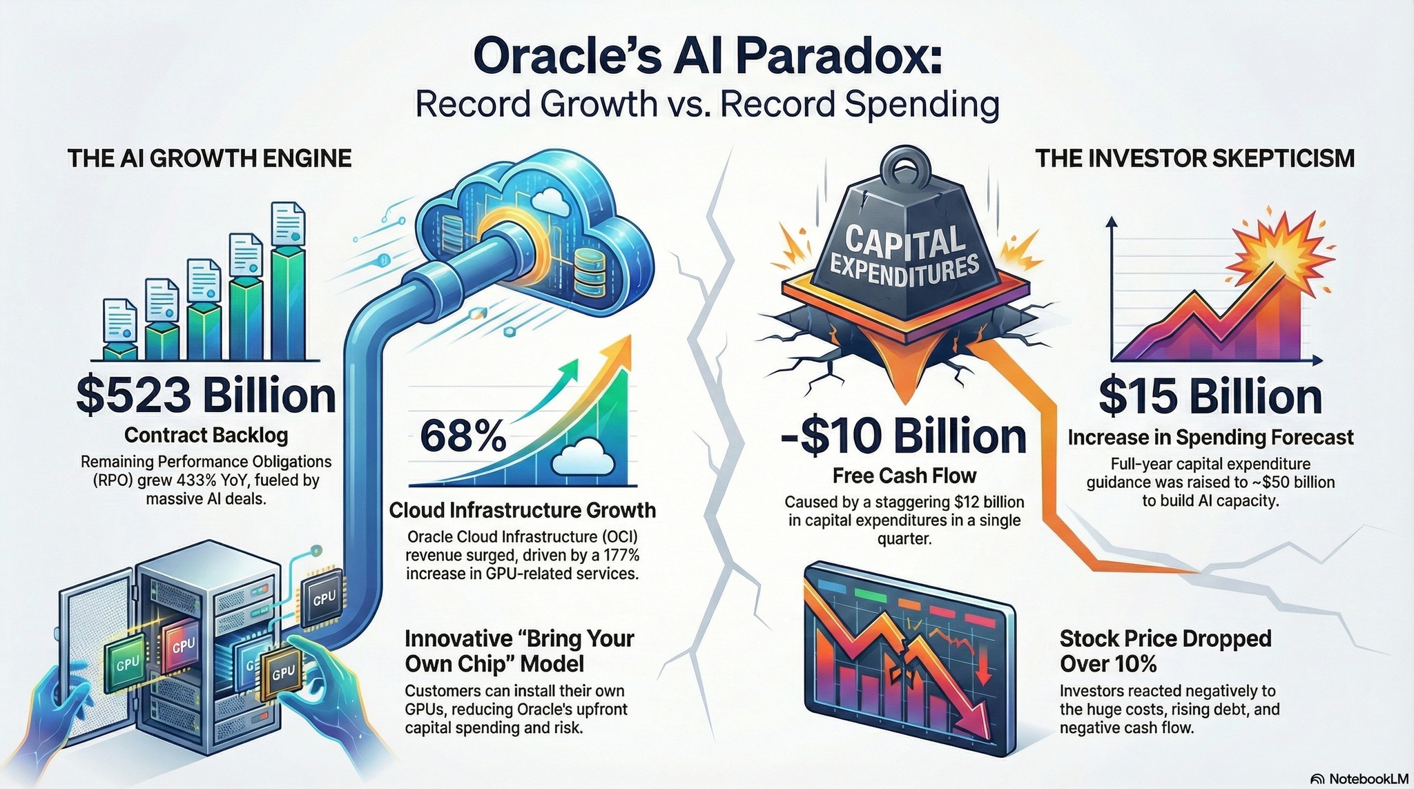 潘家榮 - 最近試咗 Gemini 3 既 Notebook LM， 幾好玩。 就咁叫佢 search Oracle 2026 財年 Q2 ...