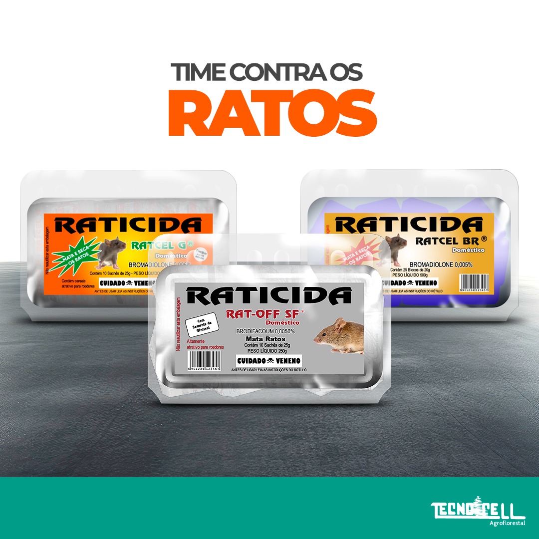 Tecnocell - 🐭🐭🐭 A linha de raticidas da Tecnocell é a mais completa e ...