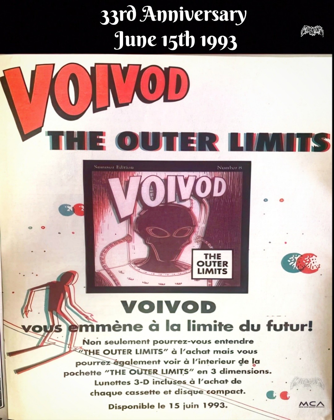 VOIVOD The Outer Limits June 15th 1993 🔥🔥🔥🔥🔥 Recorded at