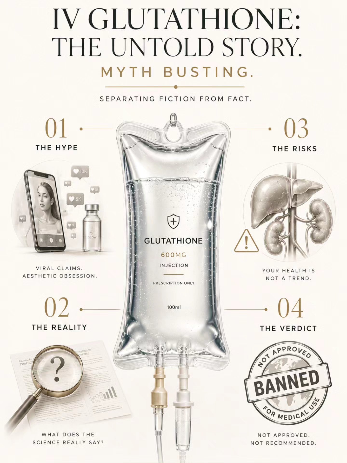 iv glutathione injection for skin whitening 💉 Glutathione: The Untold Story. Myth vs Fact. Is IV really the miracle treatment social media claims it is? Before considering glutathione injections brighter skin, it's important Size:50MG 10 PACK gluthonione These 3supplements changed everything