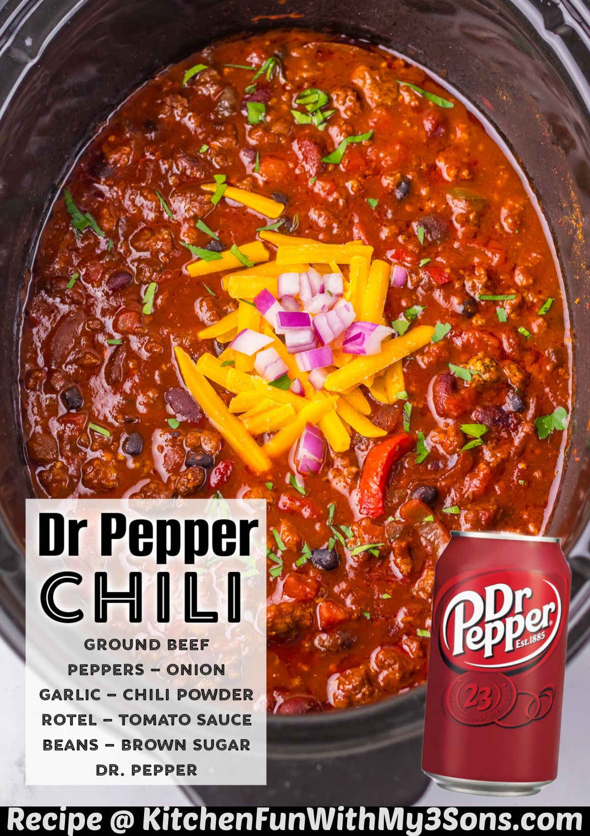 DR PEPPER CHILI - My Family Loves... - Kitchen Crafty Fun | Facebook