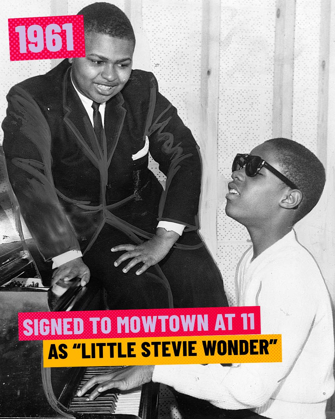 Stevie Wonder's film debut circa 1964. Shared content