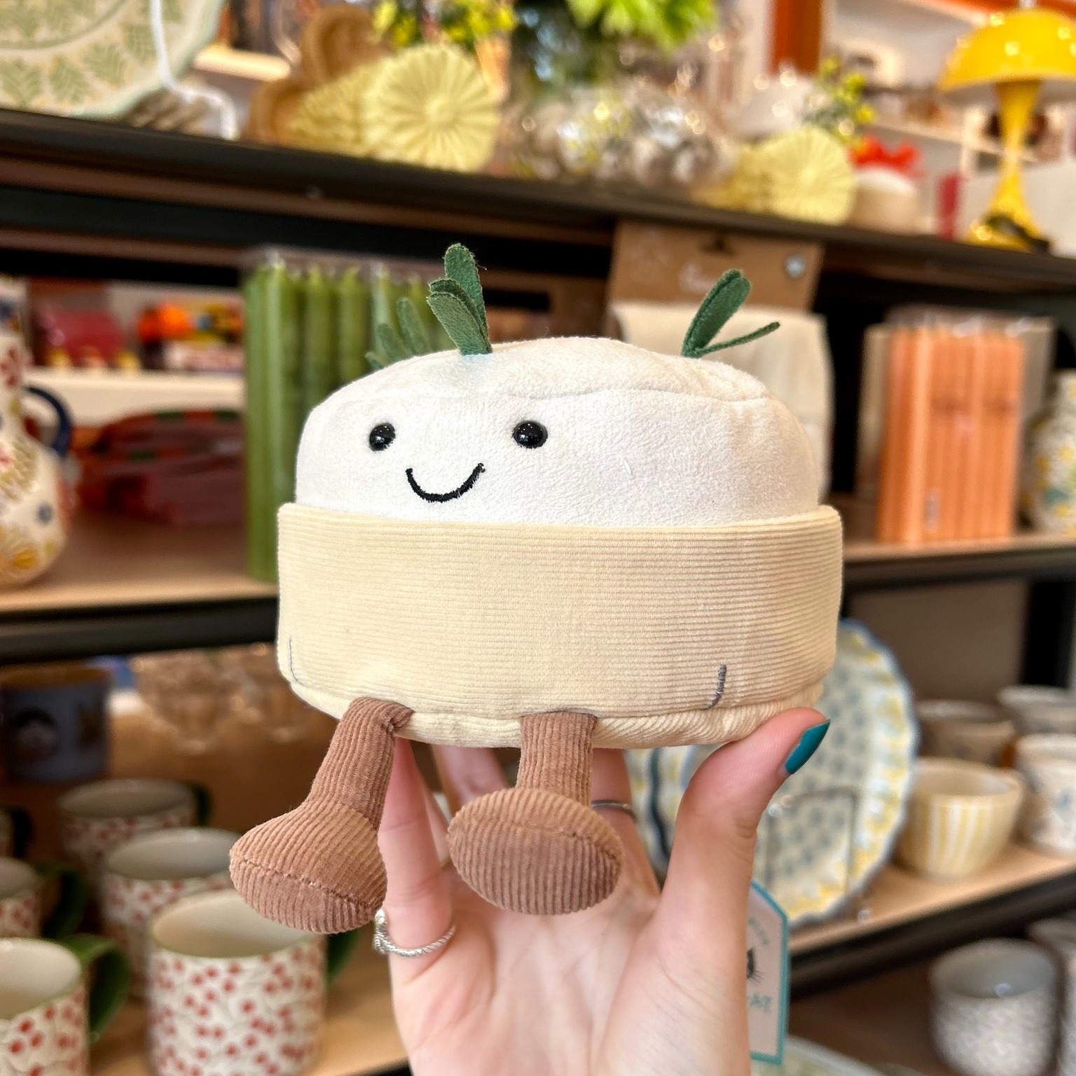 The Jellycat Amuseables Camembert is serving up serious cuteness