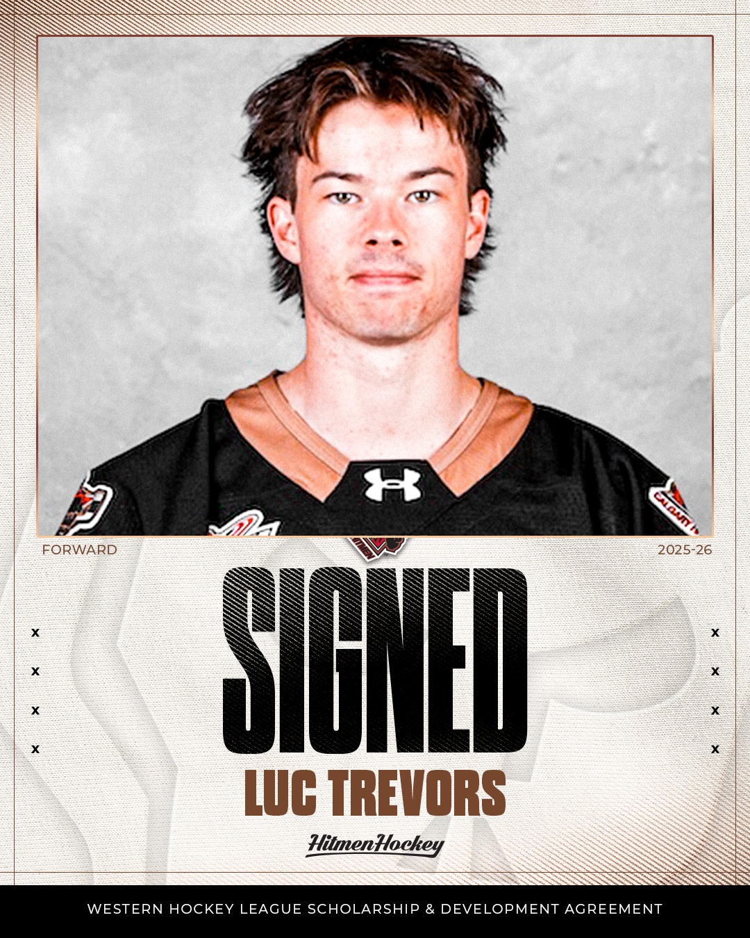 Official - Signing alert! ️ The Hitmen have signed forward Luc Trevors ...