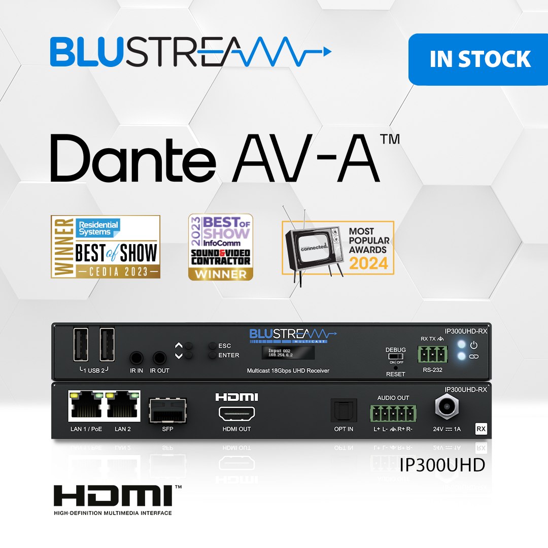 Blustream - We are pleased to announce that our Award Winning IP300UHD ...