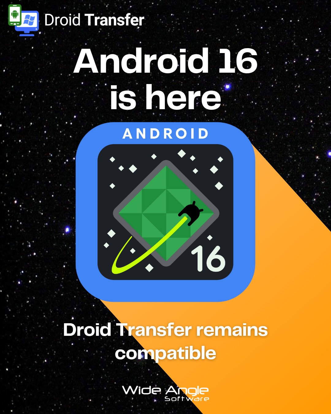 💫 Android 16 has landed! 🚀 We’ve... - Wide Angle Software | Facebook