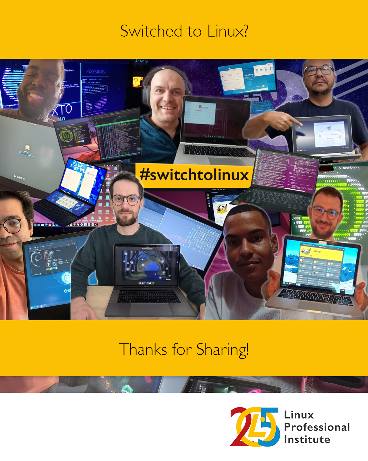 Linux - Linux Professional Instituteの25周年記念キャンペーン「Switch to Linux」 世界中 ...
