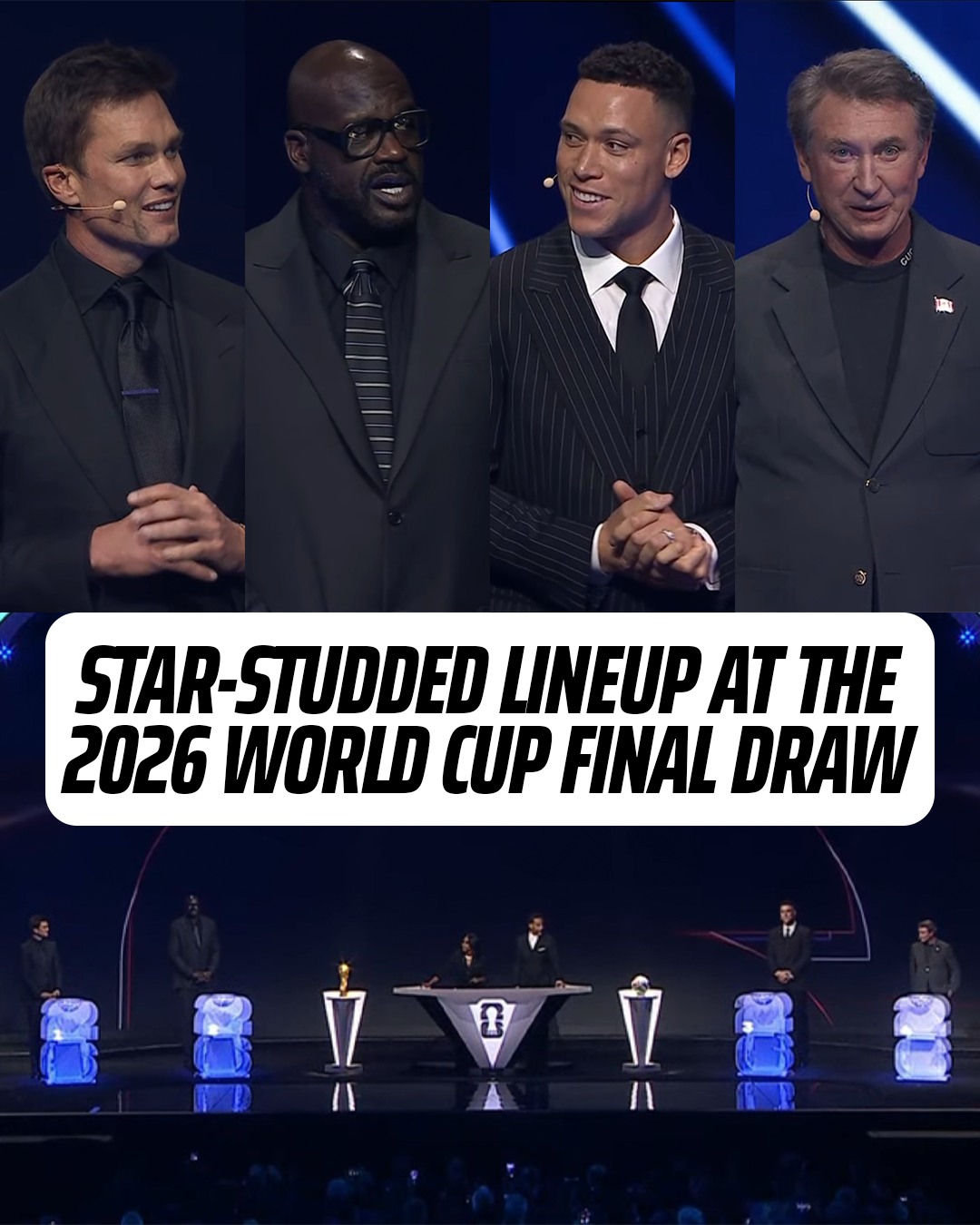 DraftKings - The stars are out for the 2026 FIFA World Cup Draw 🤩 Tom ...