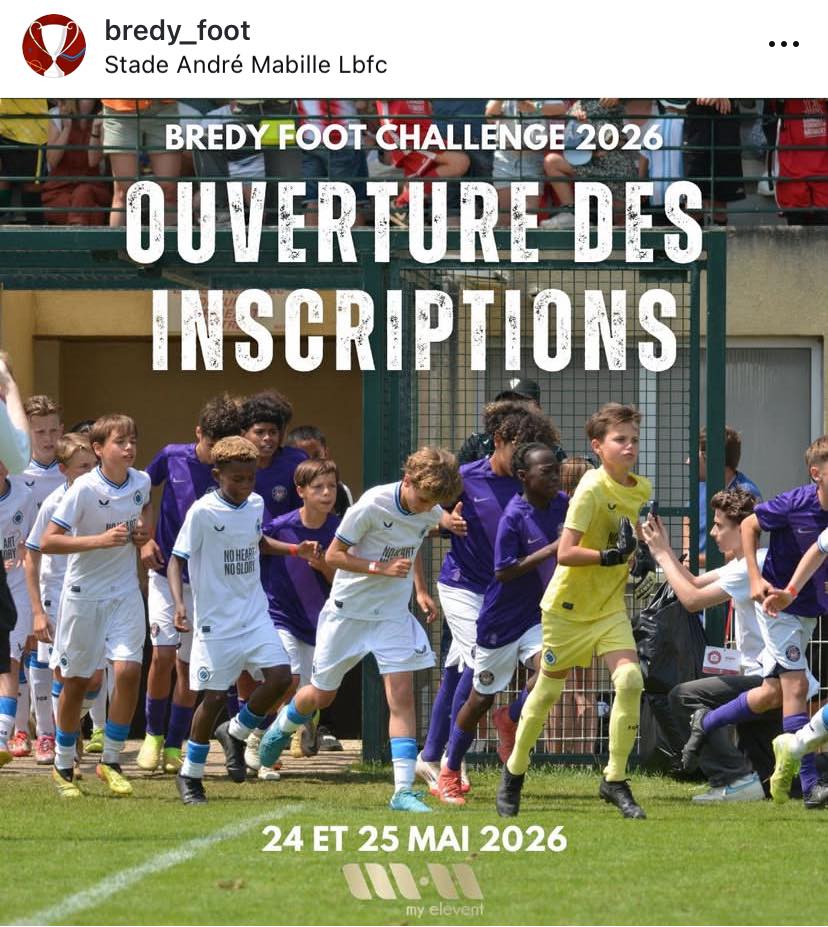 La - [ Le Bredy Foot 2026 ] ⚪️🔴⚽️ La 13eme édition est lancée ! 🤩 ...