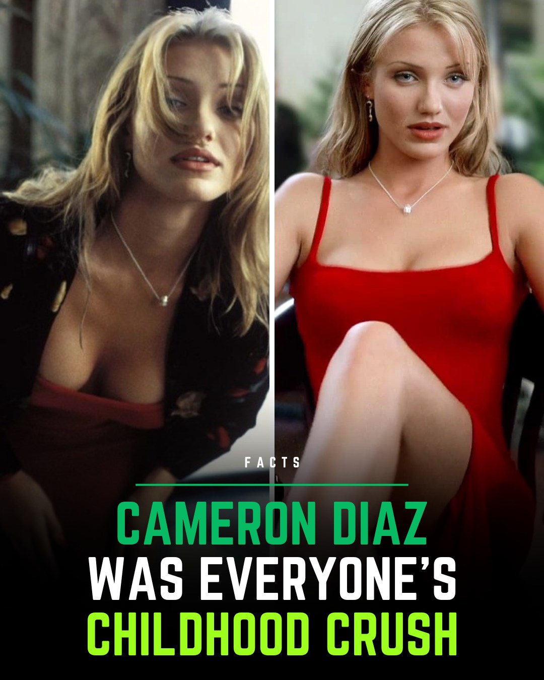 Who knew we needed this picture of young Cameron Diaz reading a book