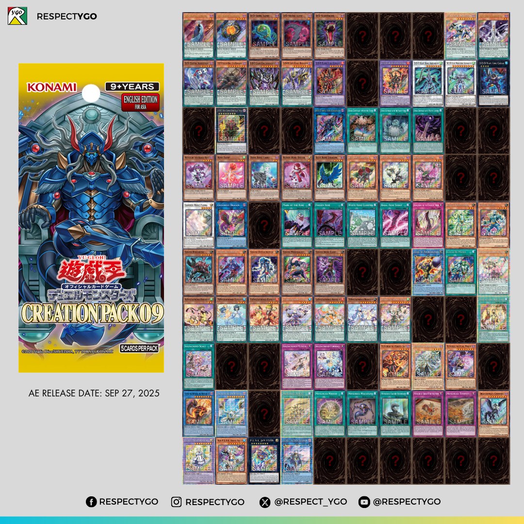 Here is the complete list of CREATION PACK 08 Asian English with