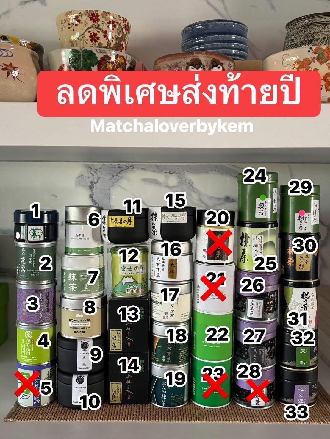 Japanese matcha products list
