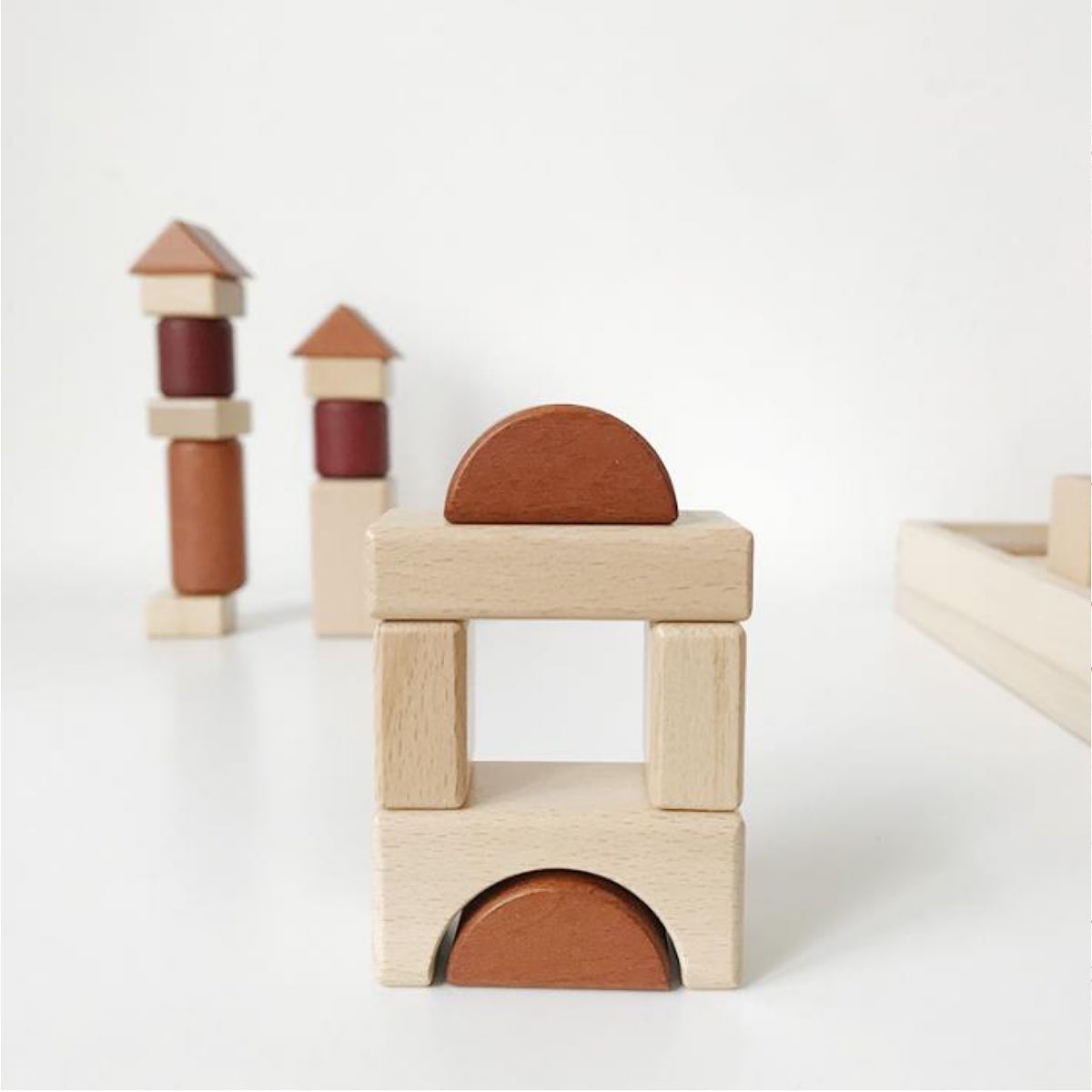 Adolewise - Tiny blocks form tall buildings / We love these neutral ...