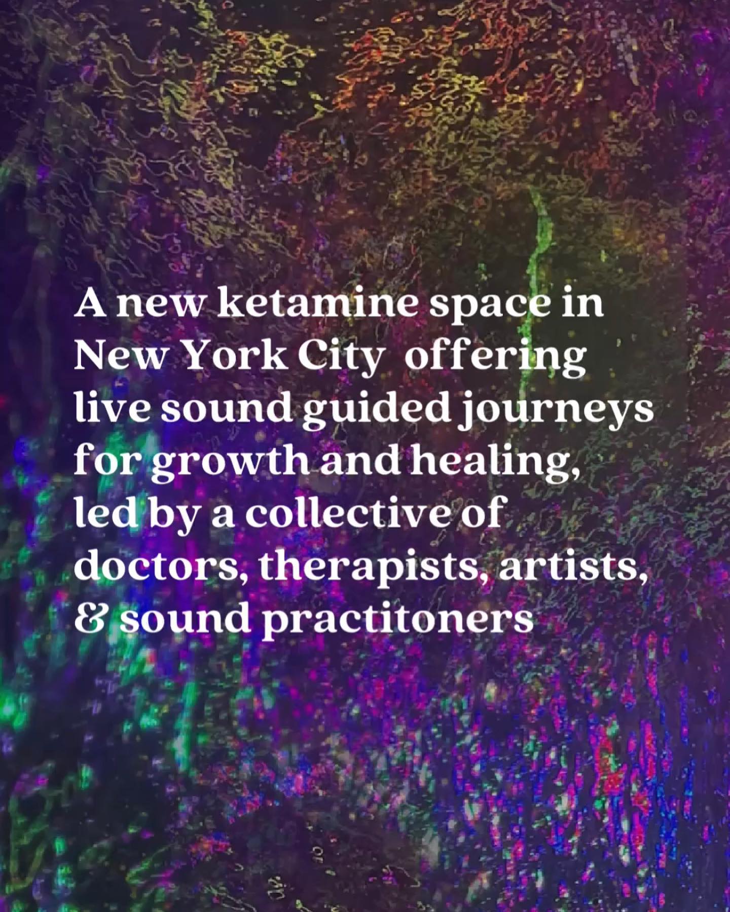 Cardea - Our ketamine space is fully operating, with our...