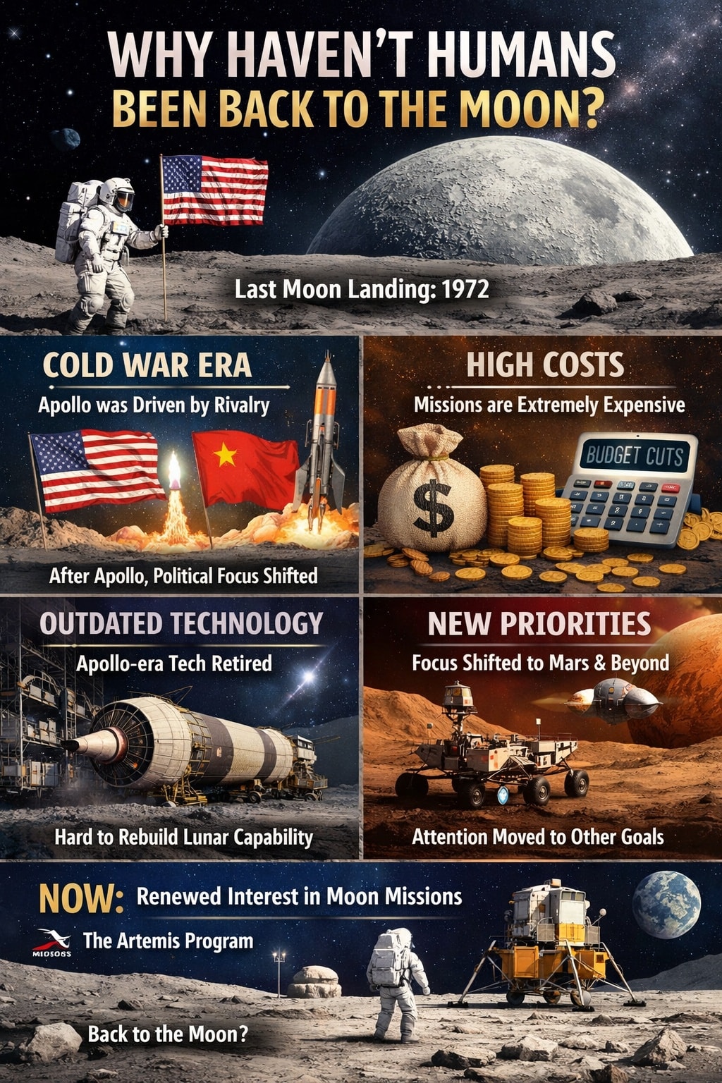 History - Why haven’t humans returned to the Moon? 🚀 Humans have not ...